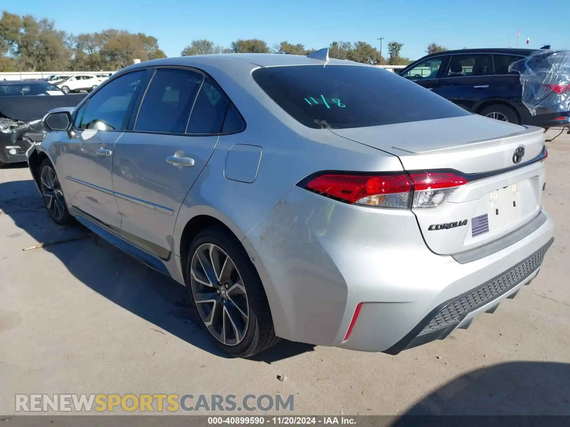 3 fotografías del automóvil dañado 5YFS4MCEXNP113639 TOYOTA COROLLA 2022
