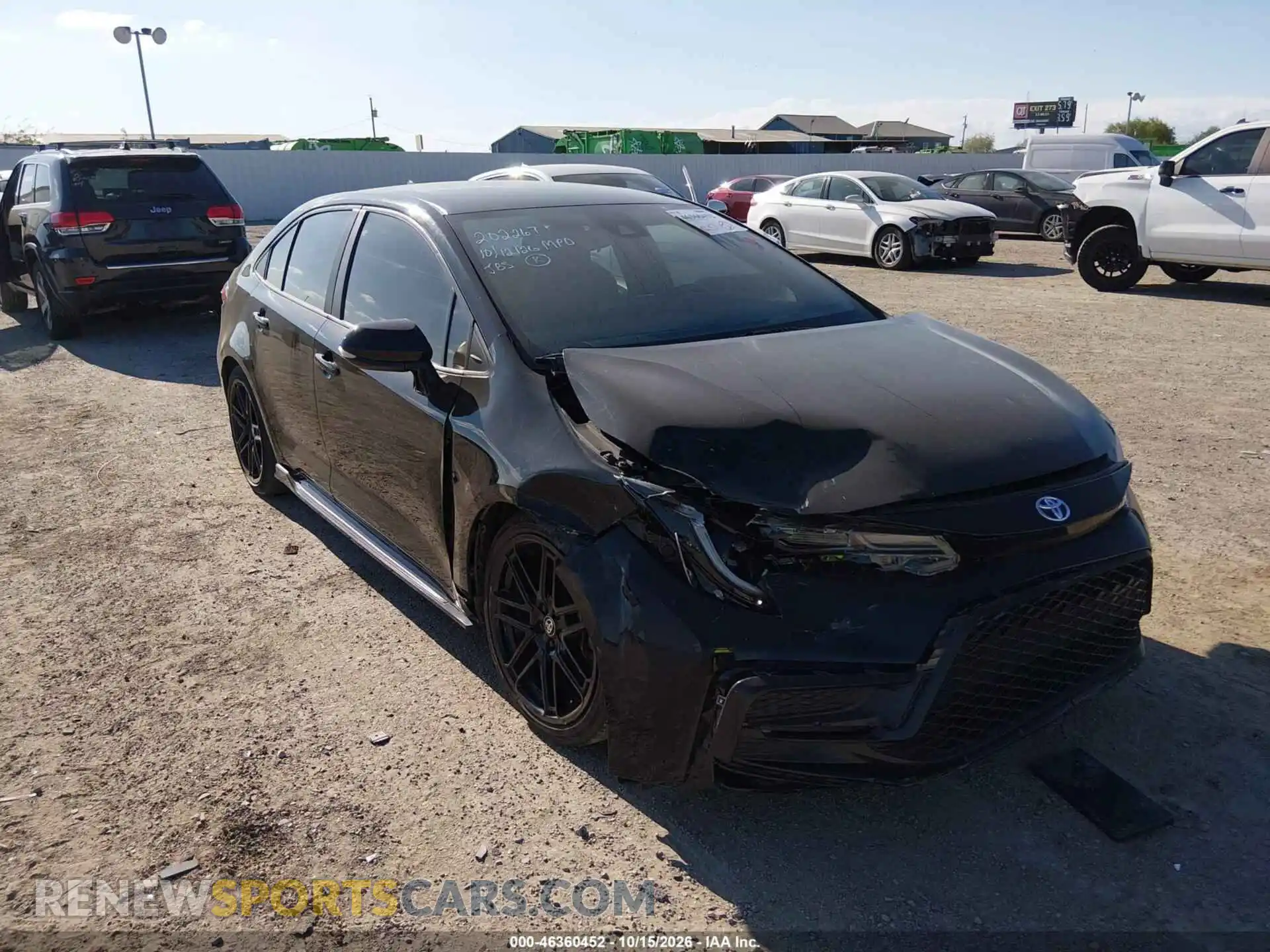 1 Photograph of a damaged car 5YFS4MCEXNP118839 TOYOTA COROLLA 2022