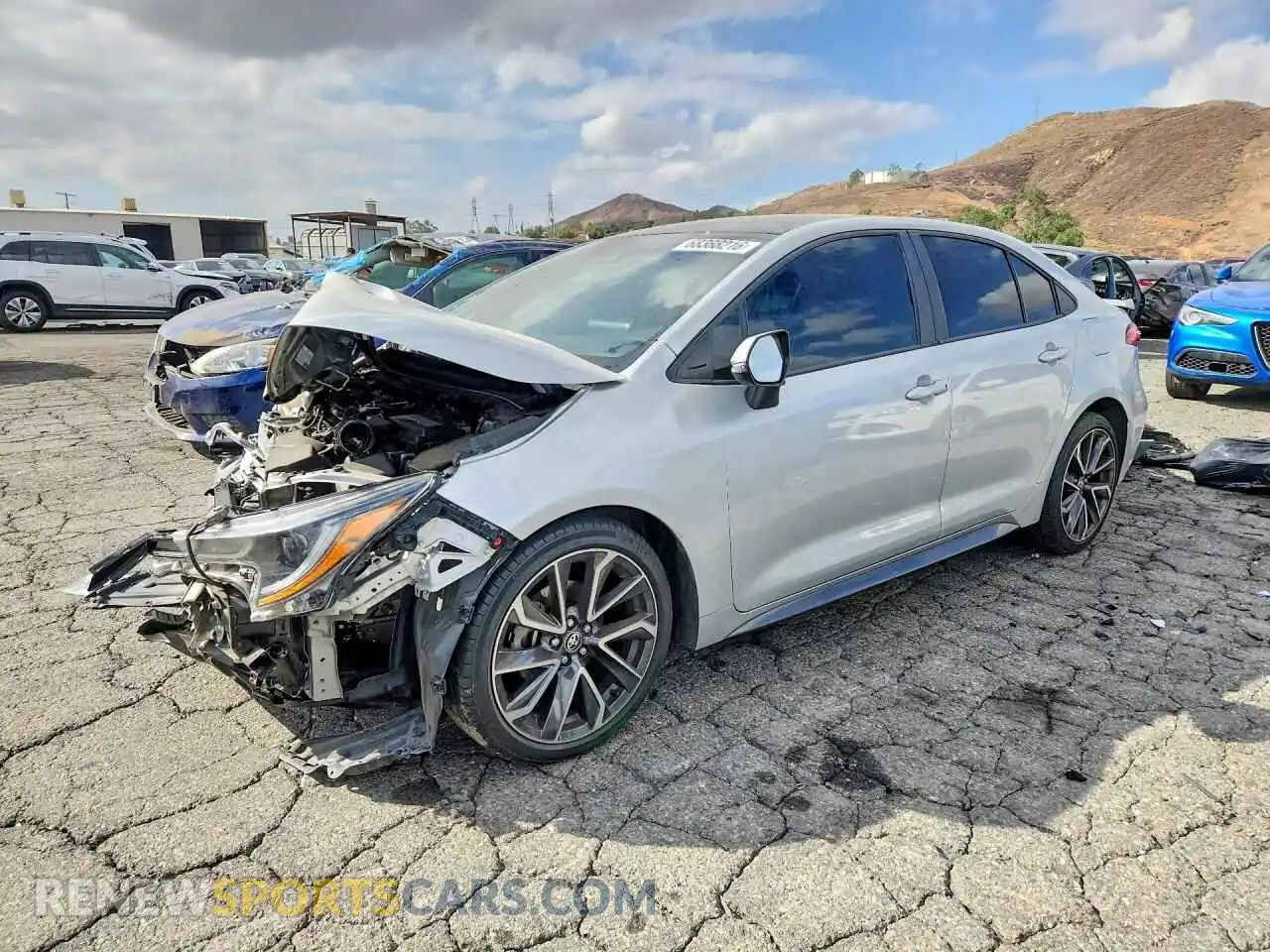 1 Photograph of a damaged car 5YFS4MCEXNP125564 TOYOTA COROLLA 2022