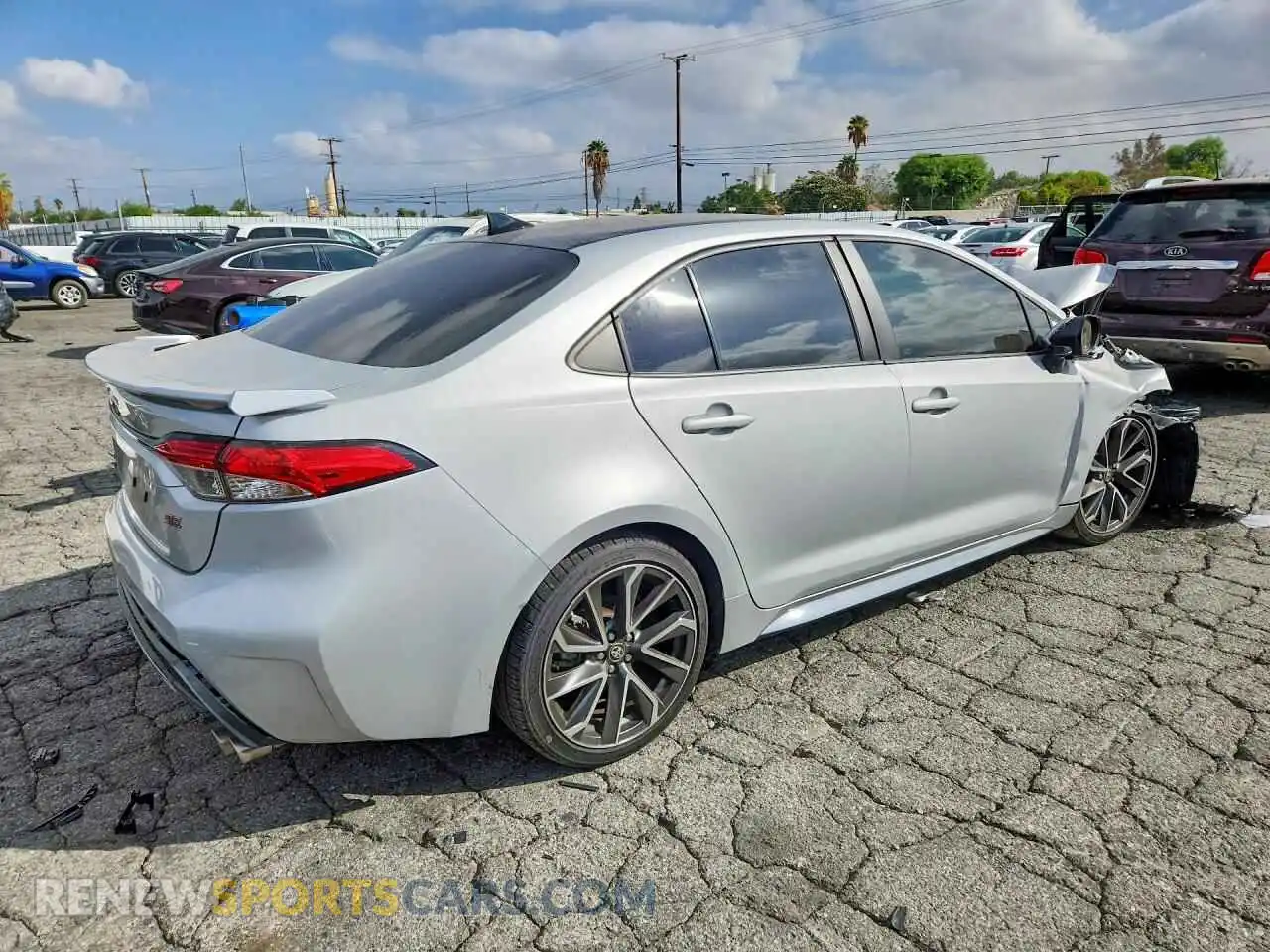 3 Photograph of a damaged car 5YFS4MCEXNP125564 TOYOTA COROLLA 2022