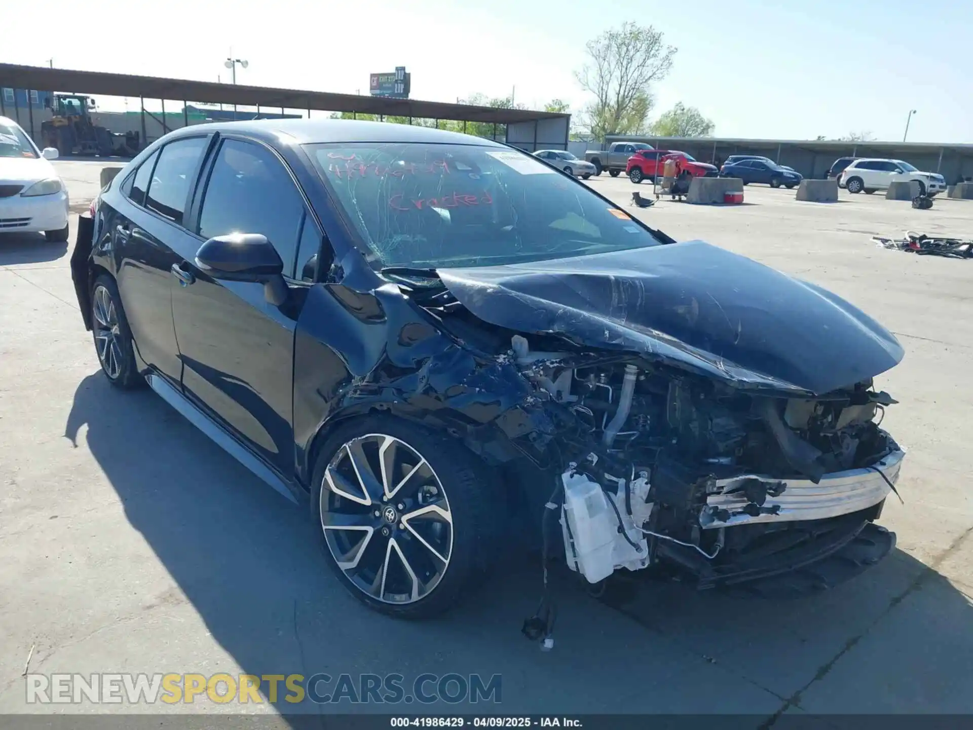 1 Photograph of a damaged car 5YFS4MCEXNP127699 TOYOTA COROLLA 2022