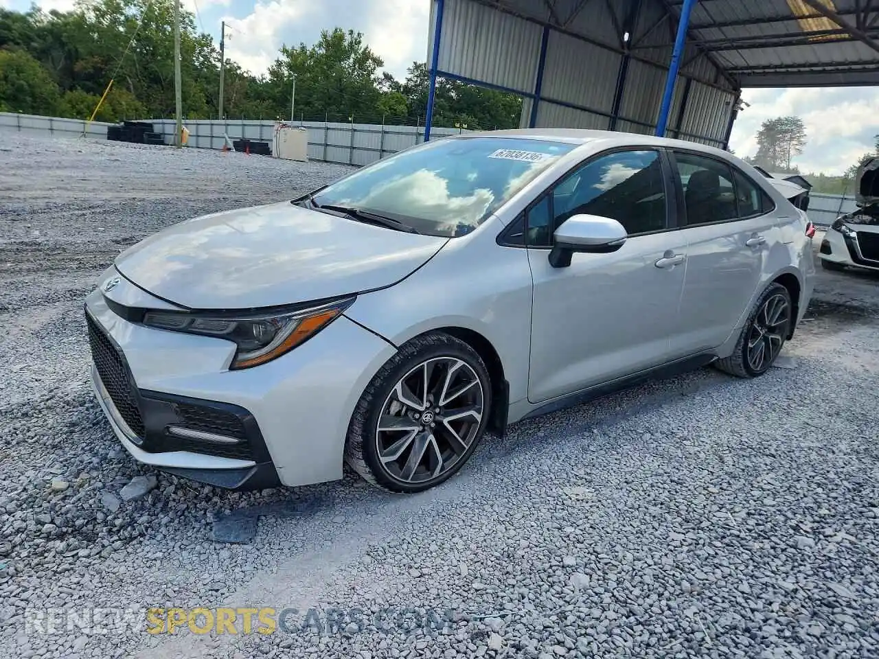 1 Photograph of a damaged car 5YFS4MCEXNP131283 TOYOTA COROLLA 2022