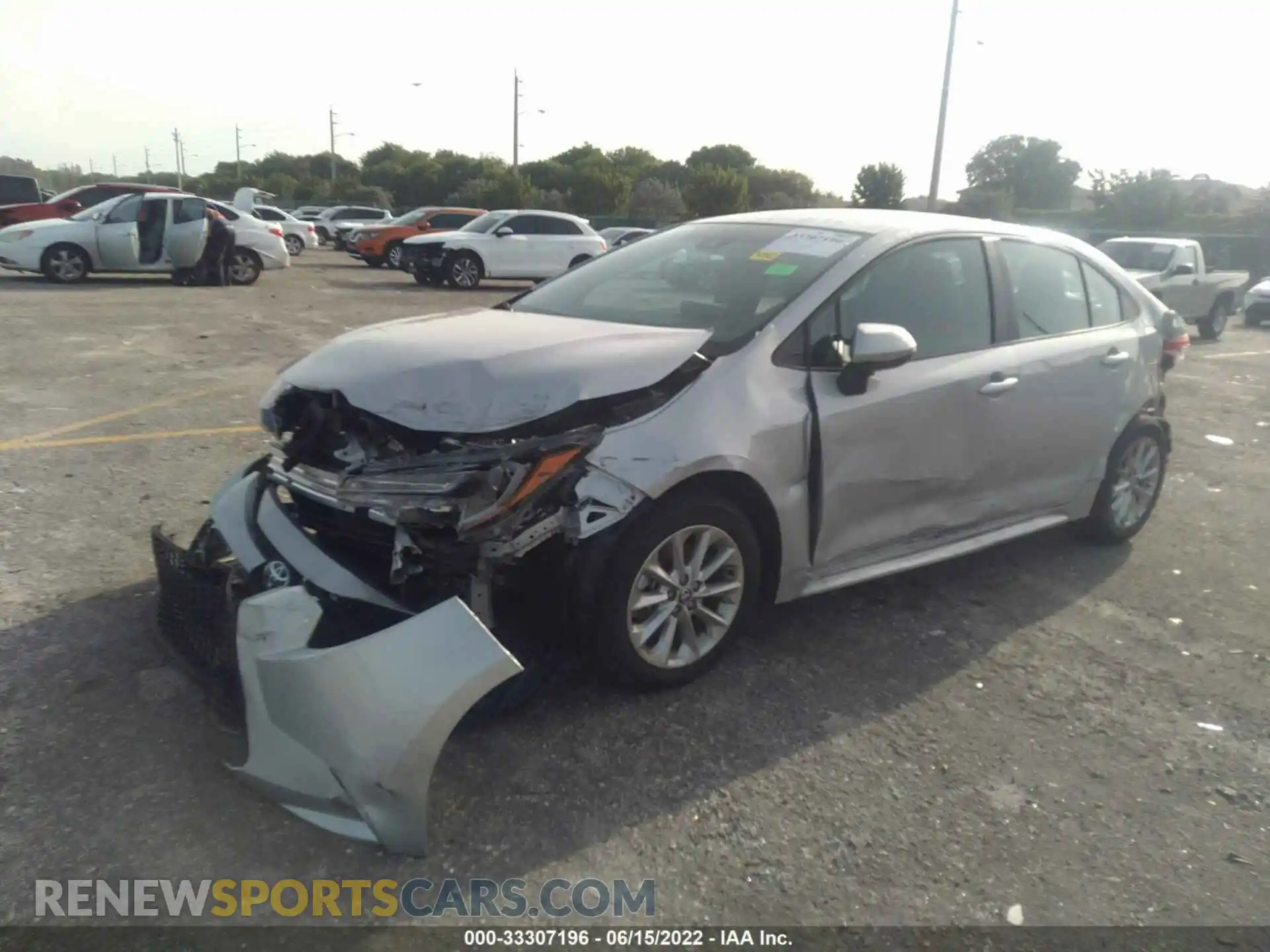 2 Photograph of a damaged car 5YFVPMAE3NP307548 TOYOTA COROLLA 2022