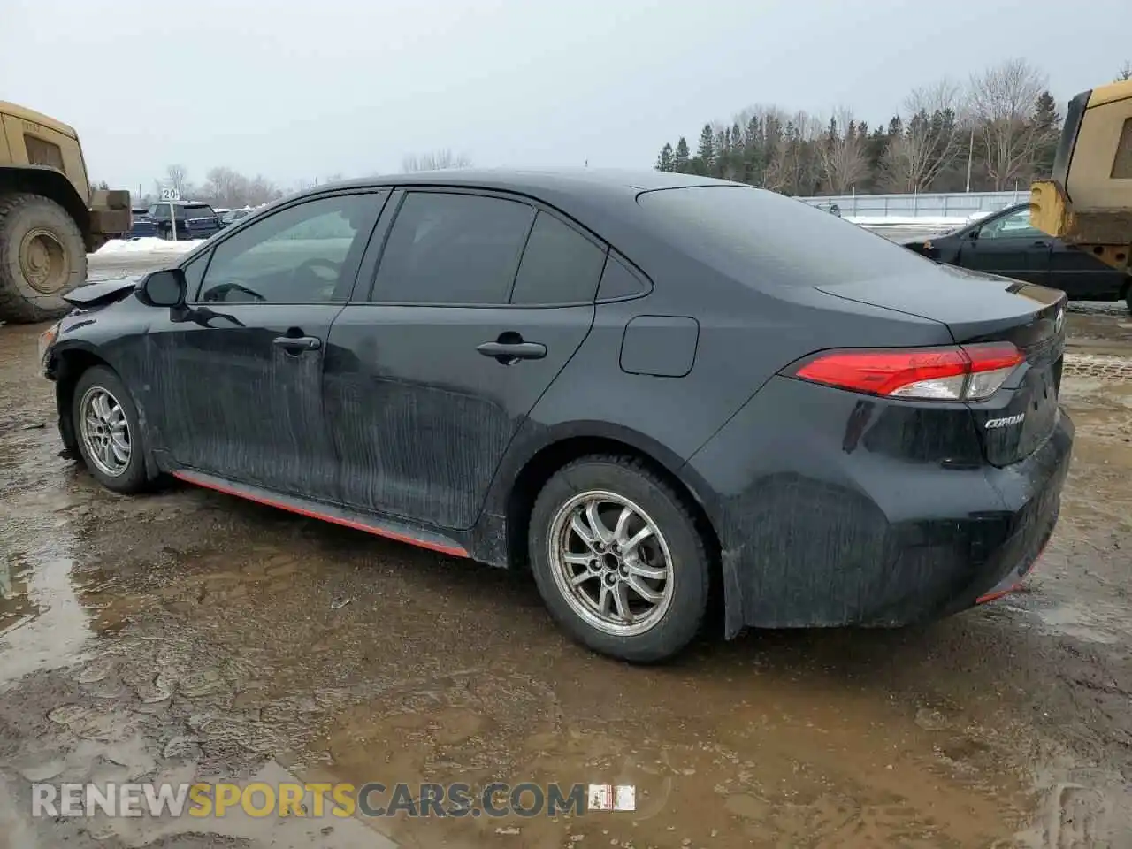 2 fotografías del automóvil dañado JTDBAMDE7NJ046333 TOYOTA COROLLA 2022