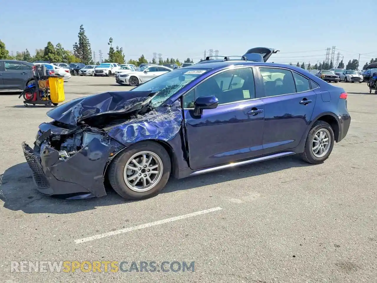 1 Photograph of a damaged car JTDEAMDE4NJ046688 TOYOTA COROLLA 2022