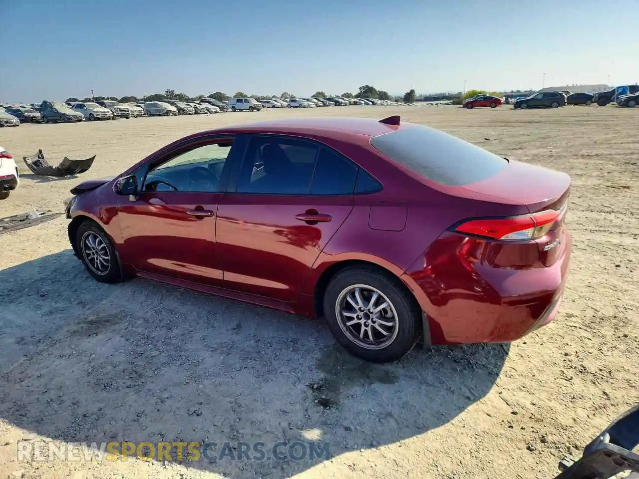 2 Фотография поврежденного автомобиля JTDEAMDE7NJ049357 TOYOTA COROLLA 2022