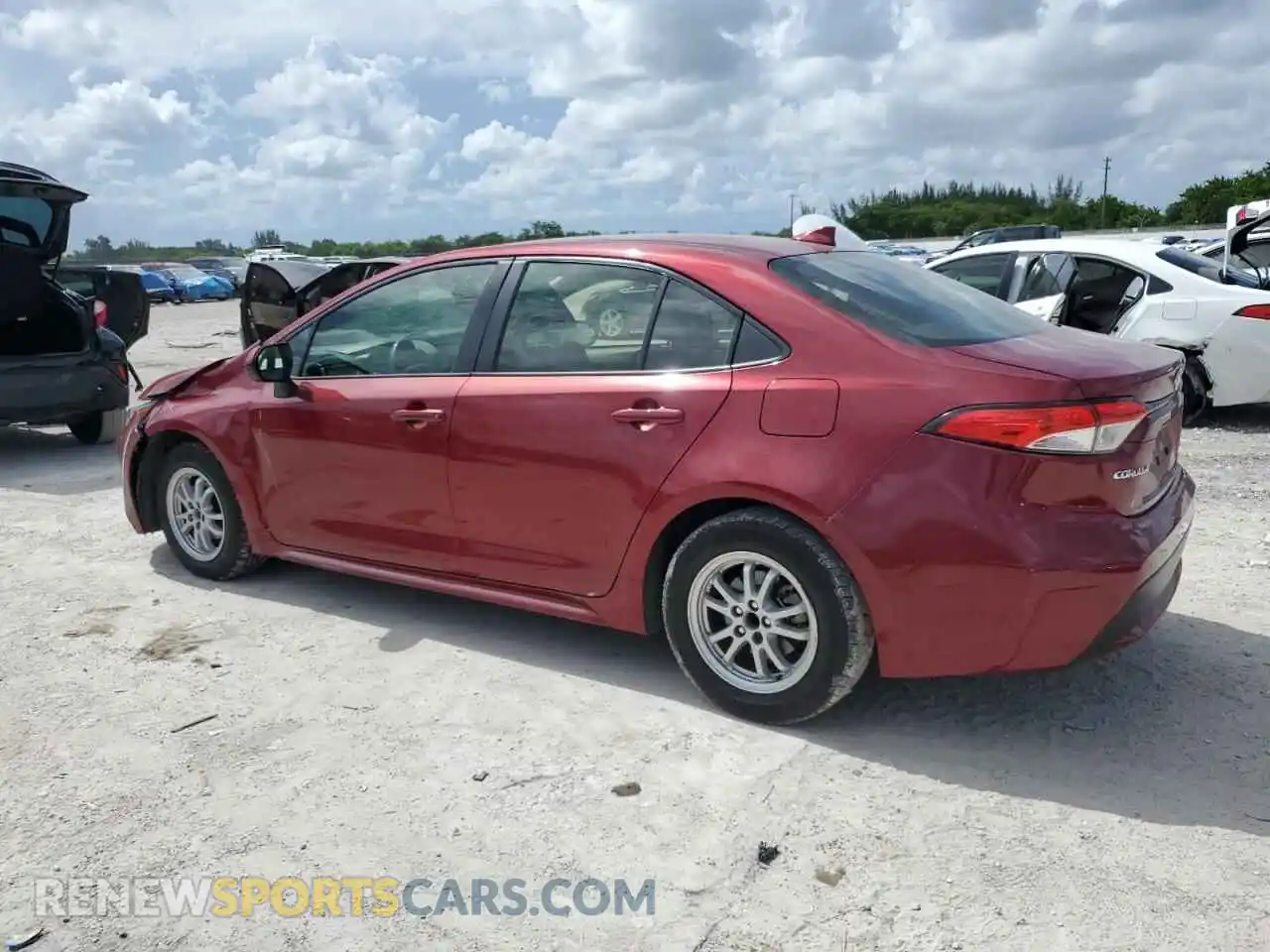 2 Photograph of a damaged car JTDEAMDE7NJ059788 TOYOTA COROLLA 2022
