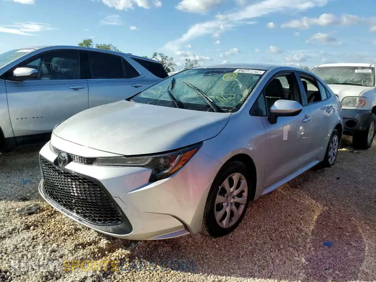 2 Photograph of a damaged car JTDEPMAE1NJ199919 TOYOTA COROLLA 2022