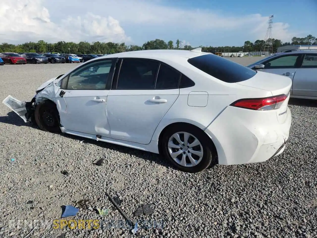 2 fotografías del automóvil dañado JTDEPMAE2N3007573 TOYOTA COROLLA 2022