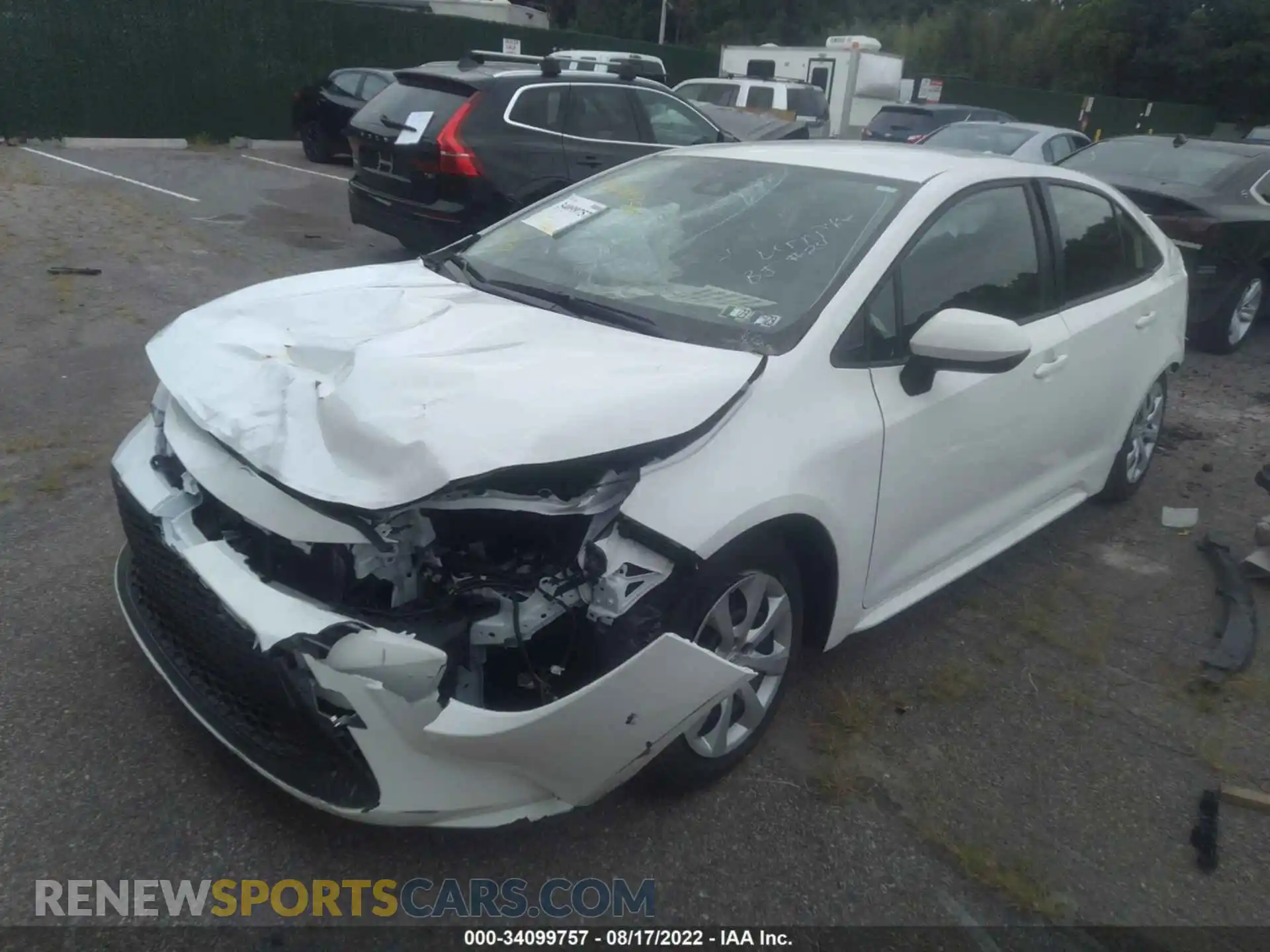 2 Photograph of a damaged car JTDEPMAE2N3016774 TOYOTA COROLLA 2022