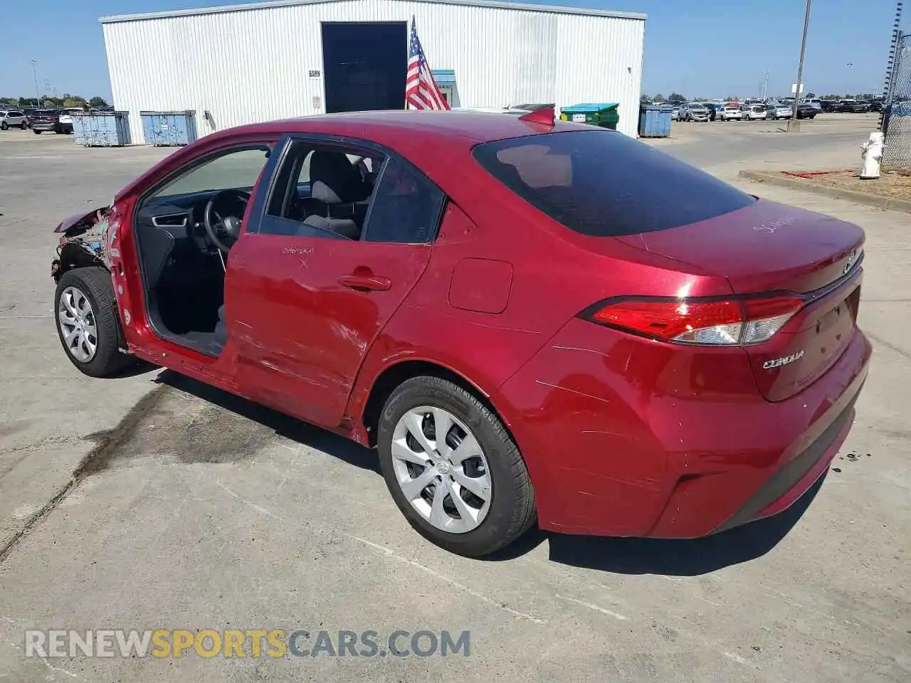 2 Фотография поврежденного автомобиля JTDEPMAE2NJ194471 TOYOTA COROLLA 2022
