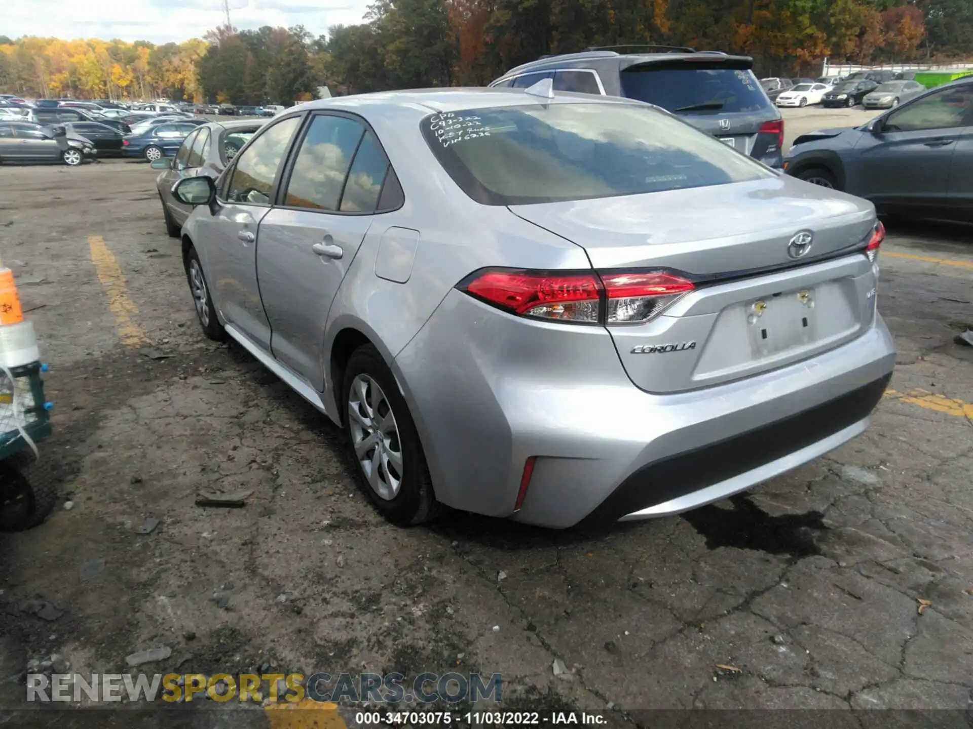 3 Photograph of a damaged car JTDEPMAE2NJ196236 TOYOTA COROLLA 2022