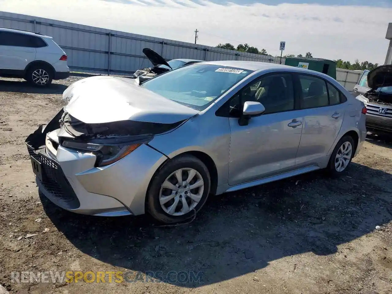1 Photograph of a damaged car JTDEPMAE2NJ199797 TOYOTA COROLLA 2022