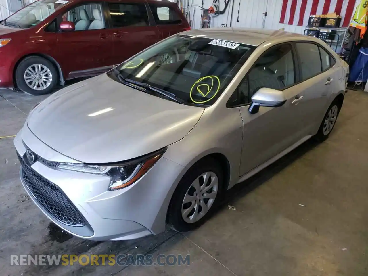 2 Photograph of a damaged car JTDEPMAE2NJ223905 TOYOTA COROLLA 2022