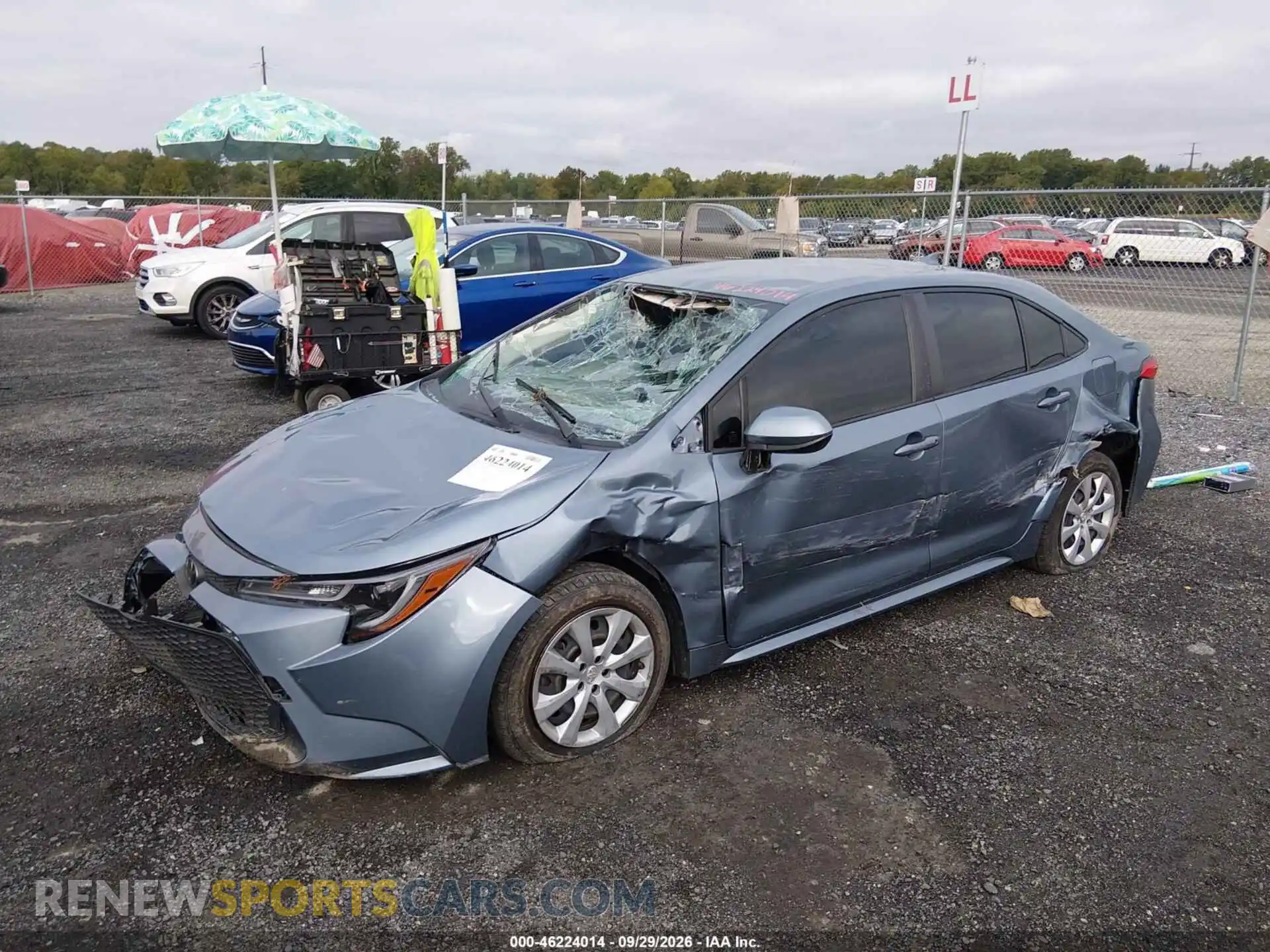 2 fotografías del automóvil dañado JTDEPMAE3N3018419 TOYOTA COROLLA 2022