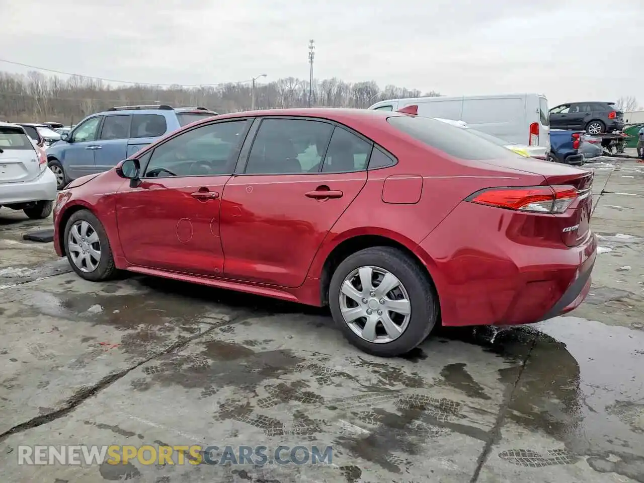 2 fotografías del automóvil dañado JTDEPMAE3NJ190719 TOYOTA COROLLA 2022