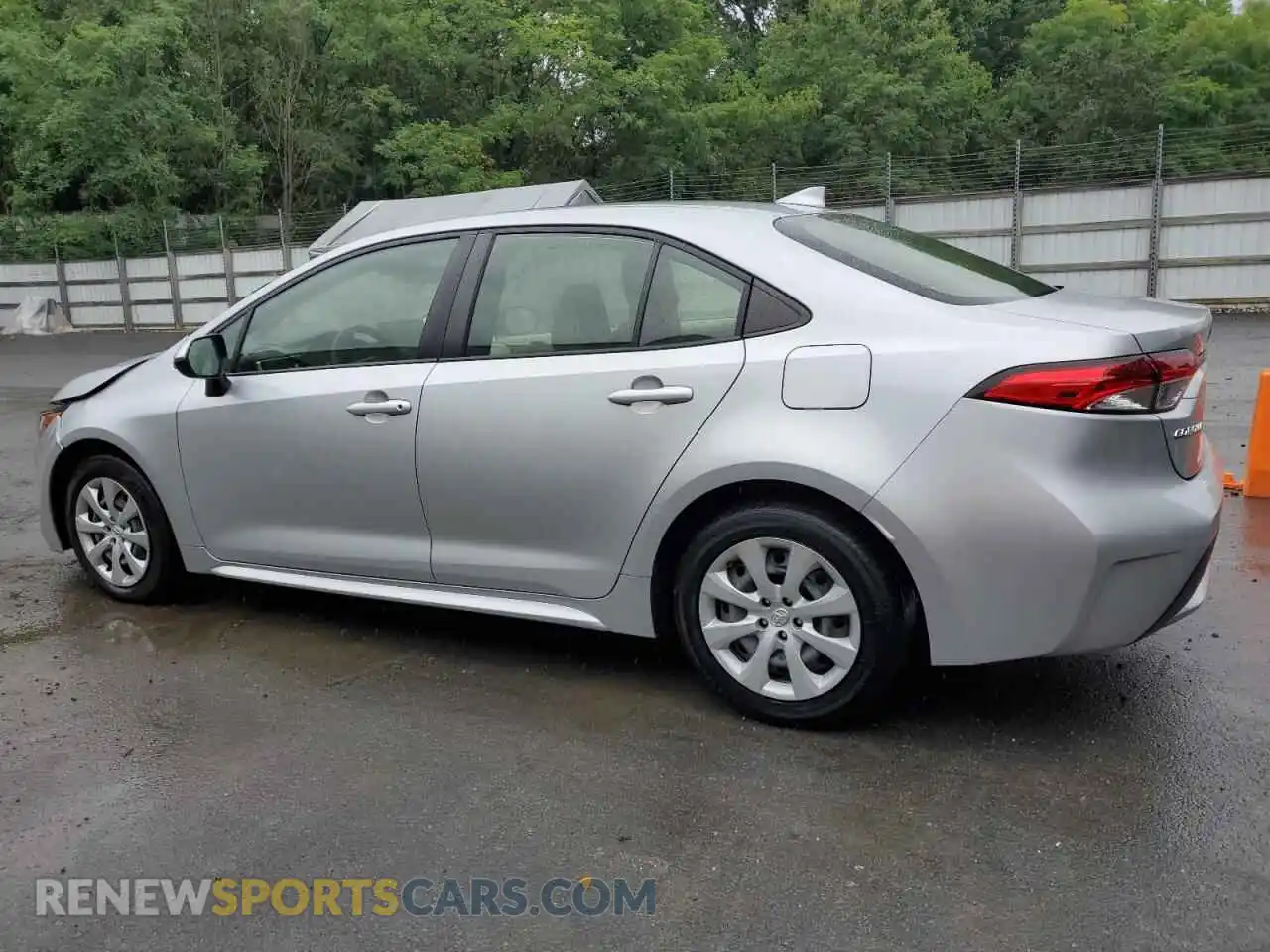 2 fotografías del automóvil dañado JTDEPMAE3NJ194690 TOYOTA COROLLA 2022