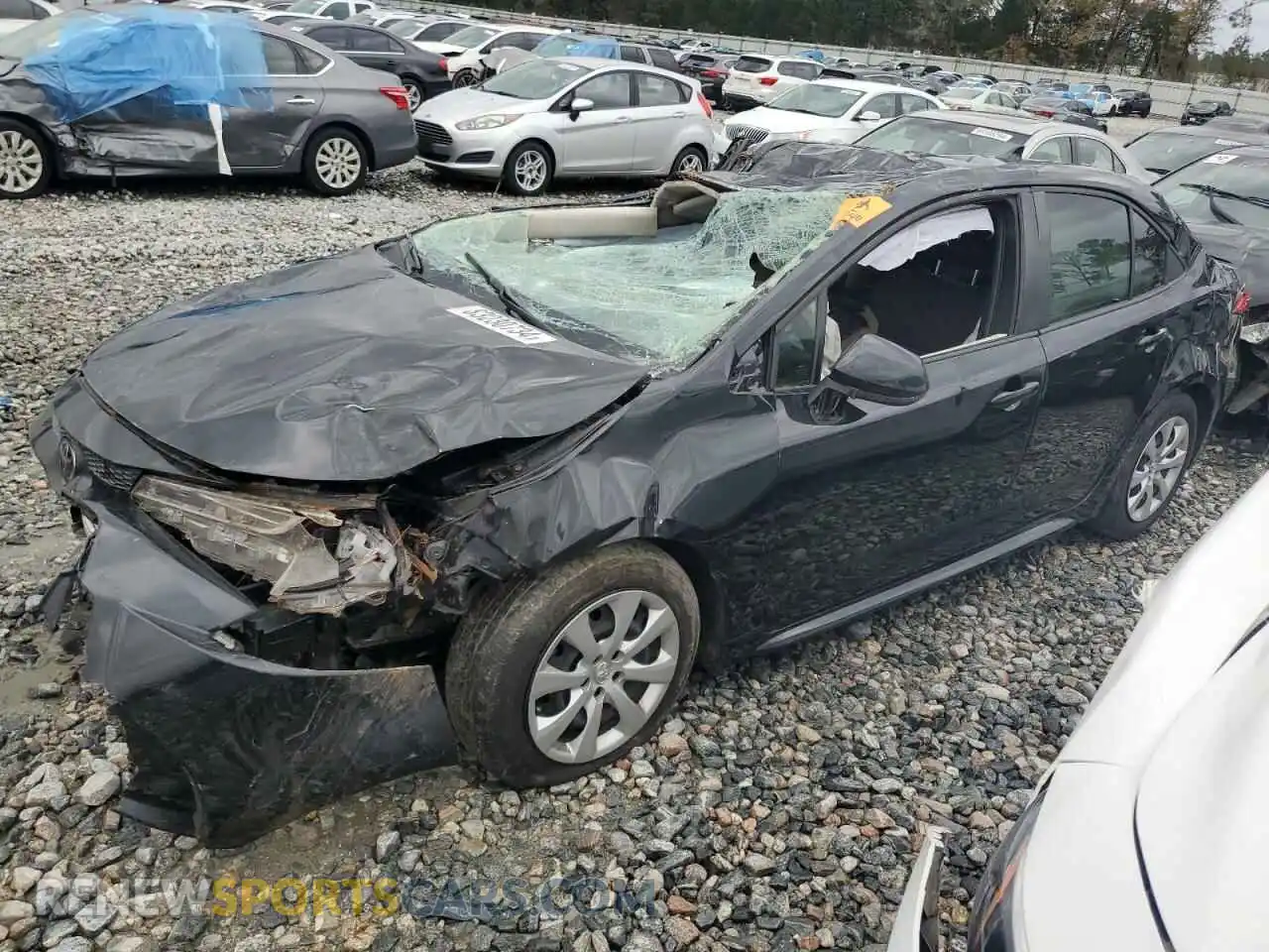 1 Photograph of a damaged car JTDEPMAE3NJ211603 TOYOTA COROLLA 2022