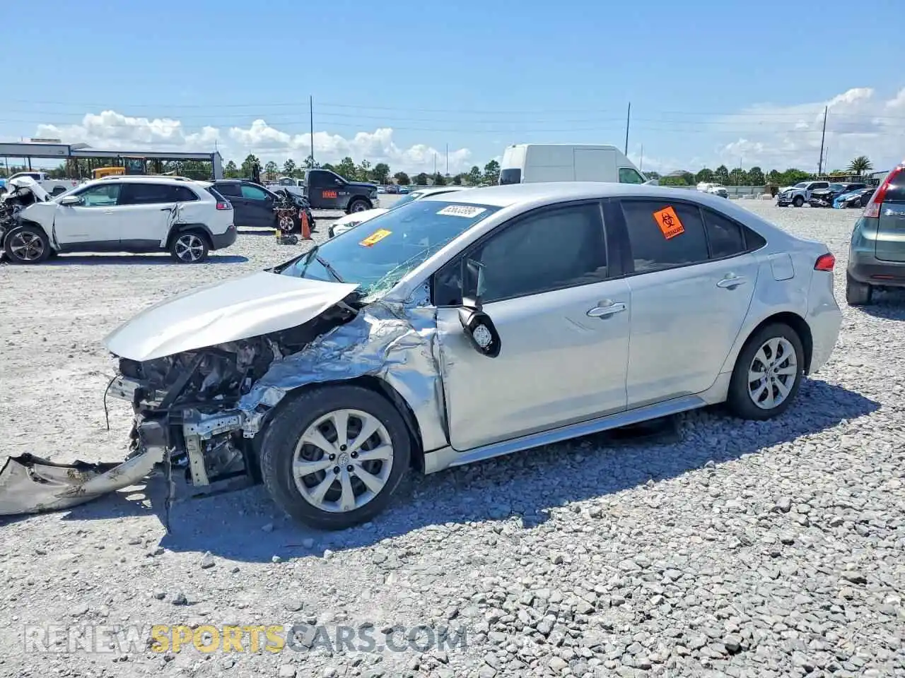 1 Photograph of a damaged car JTDEPMAE4NJ214865 TOYOTA COROLLA 2022