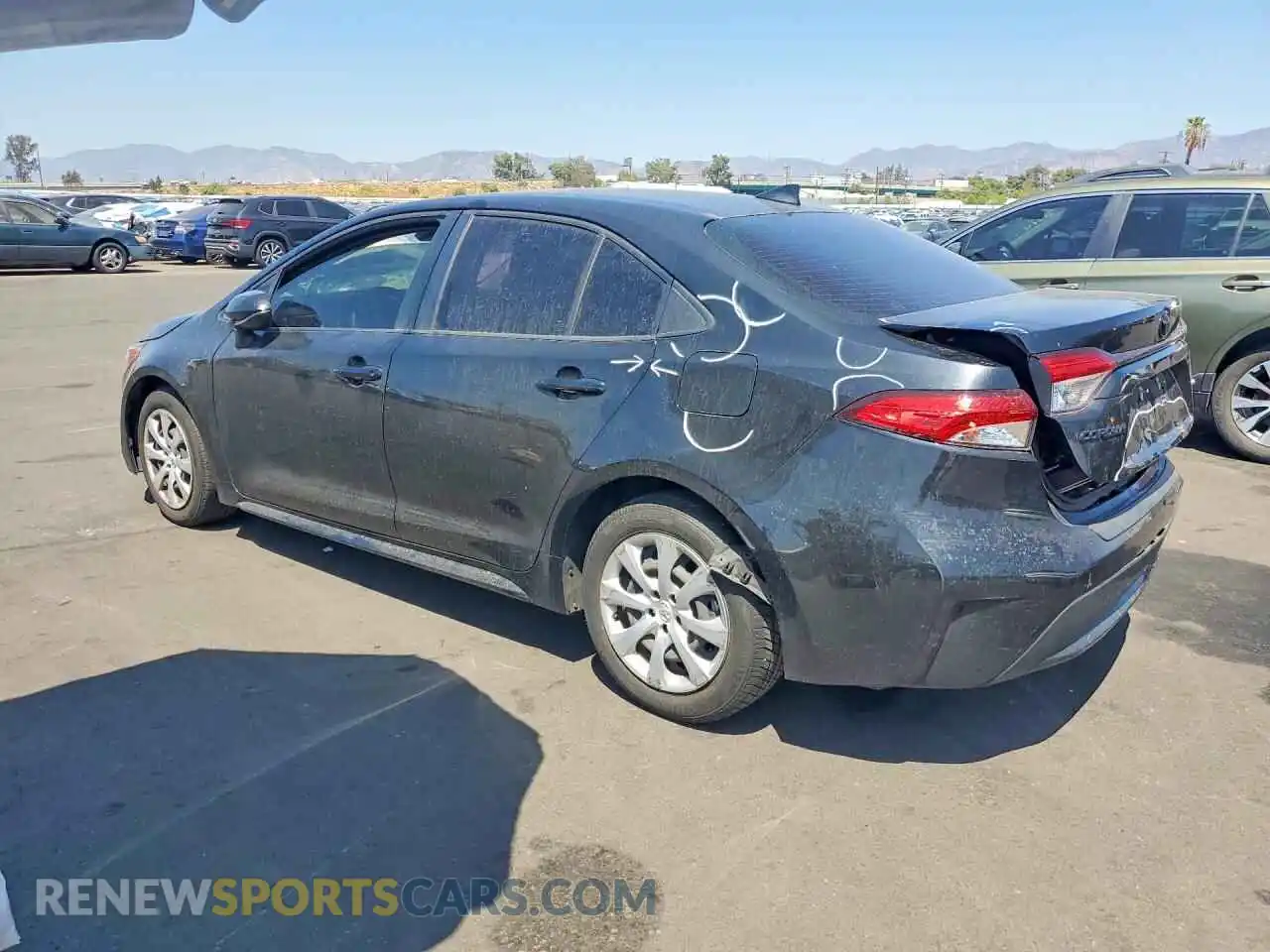 2 Photograph of a damaged car JTDEPMAE4NJ230239 TOYOTA COROLLA 2022