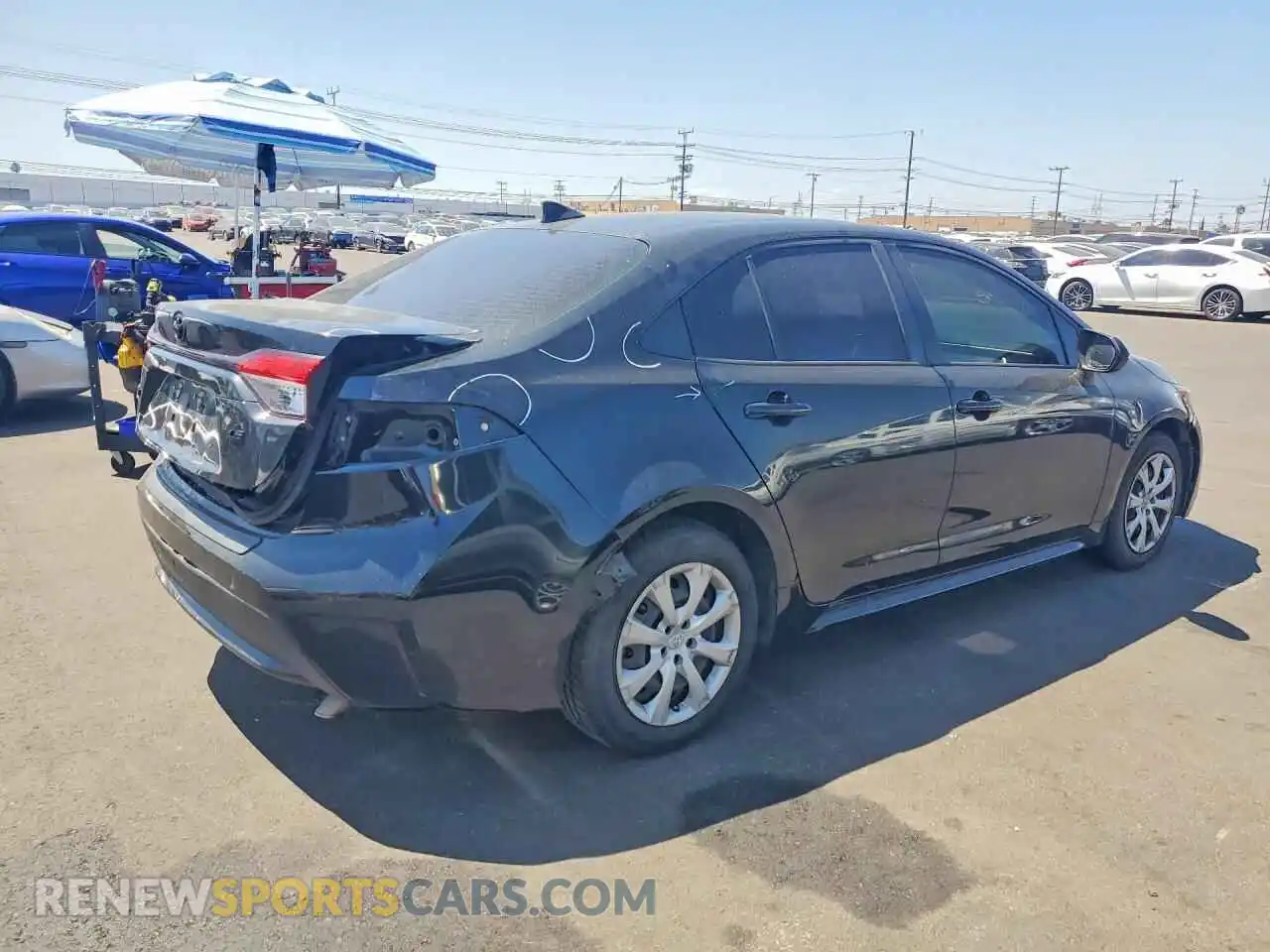 3 Photograph of a damaged car JTDEPMAE4NJ230239 TOYOTA COROLLA 2022