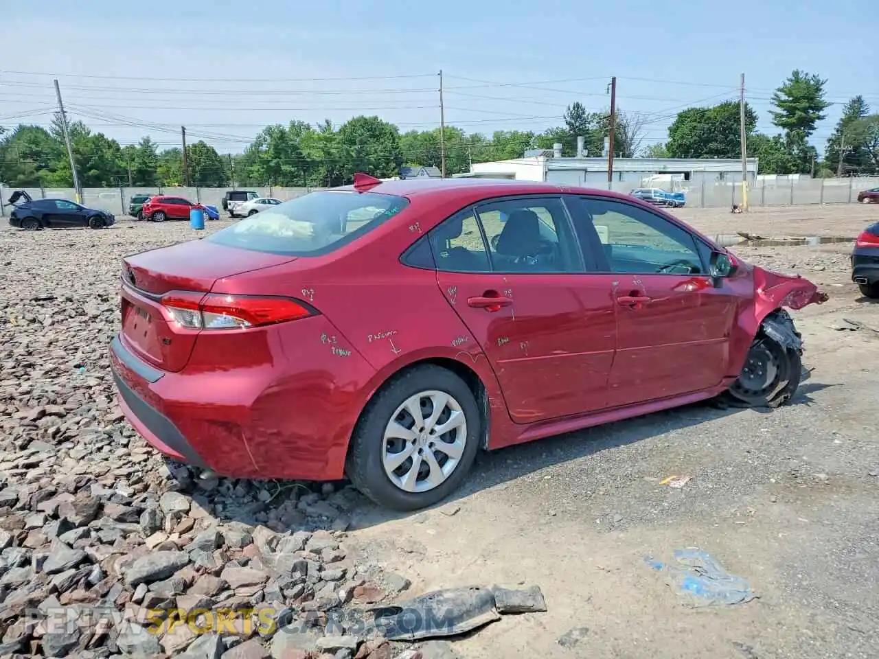 3 Photograph of a damaged car JTDEPMAE4NJ232184 TOYOTA COROLLA 2022