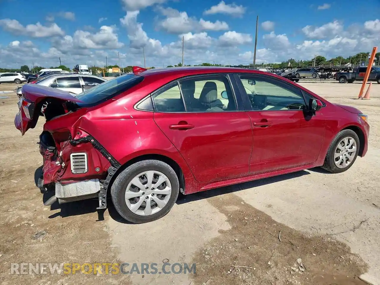 3 Photograph of a damaged car JTDEPMAE5NJ192049 TOYOTA COROLLA 2022