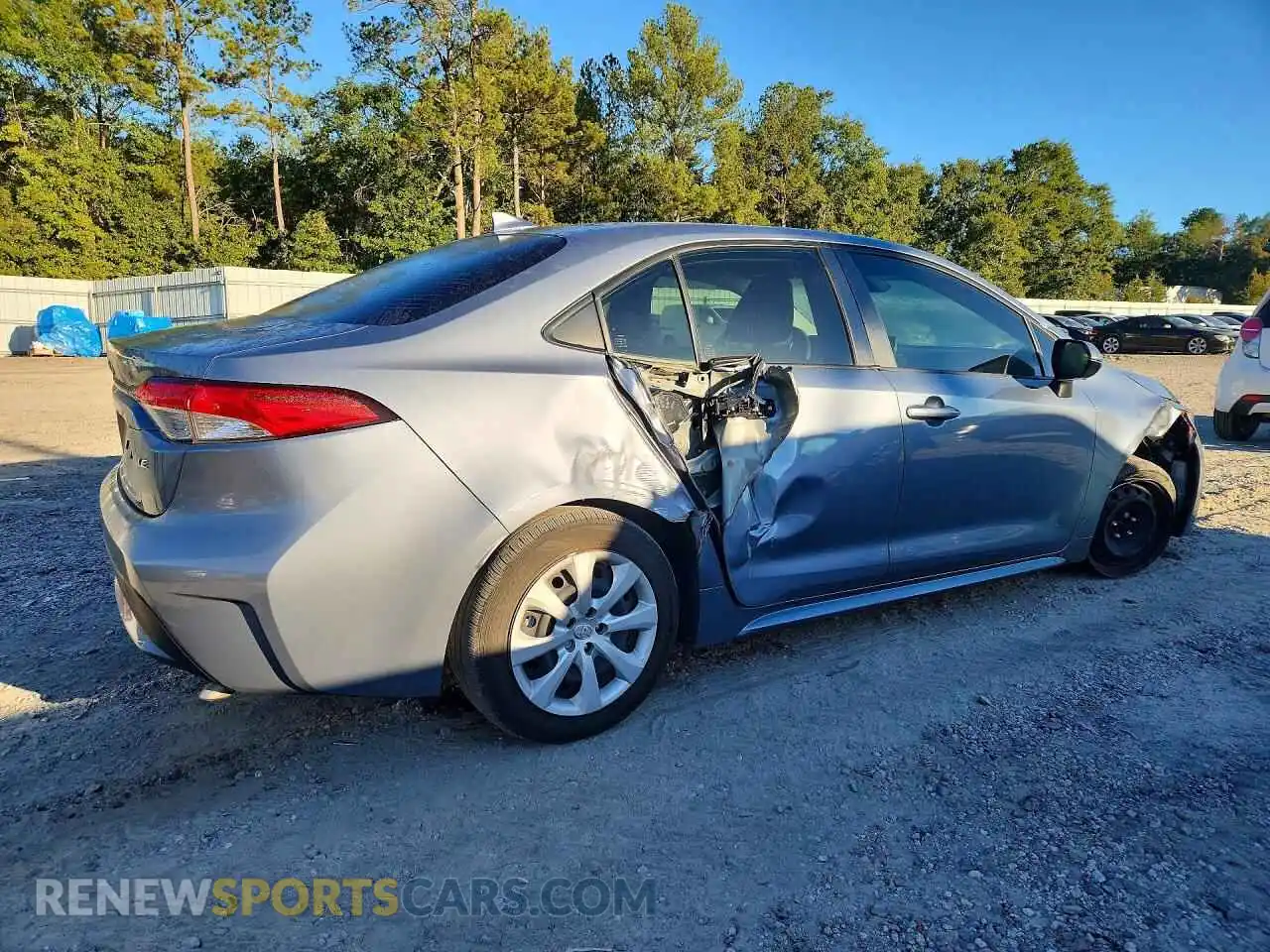 3 fotografías del automóvil dañado JTDEPMAE5NJ194500 TOYOTA COROLLA 2022
