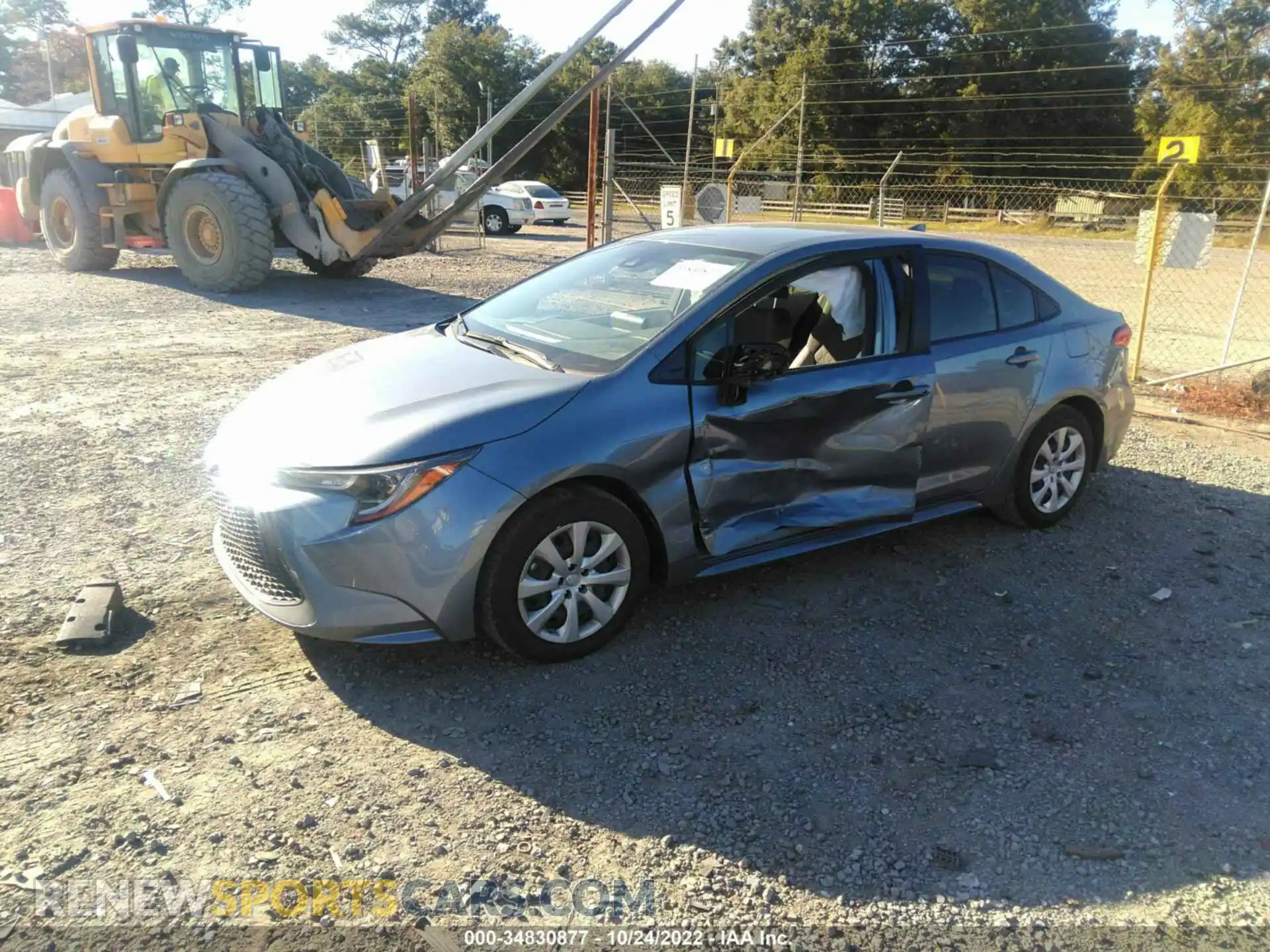 2 fotografías del automóvil dañado JTDEPMAE5NJ196831 TOYOTA COROLLA 2022