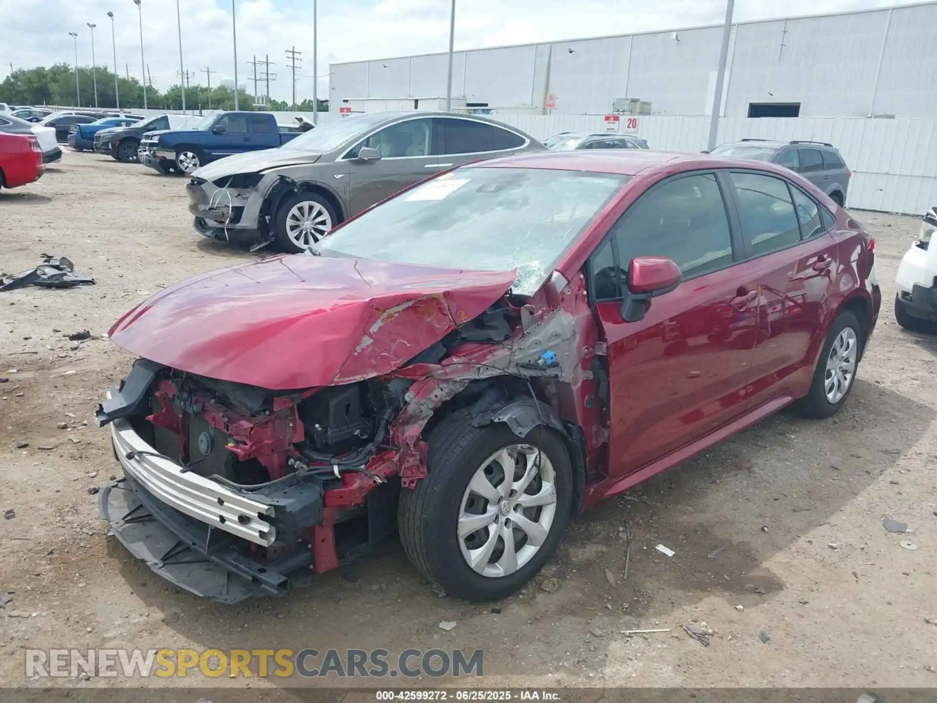 2 Photograph of a damaged car JTDEPMAE5NJ204362 TOYOTA COROLLA 2022