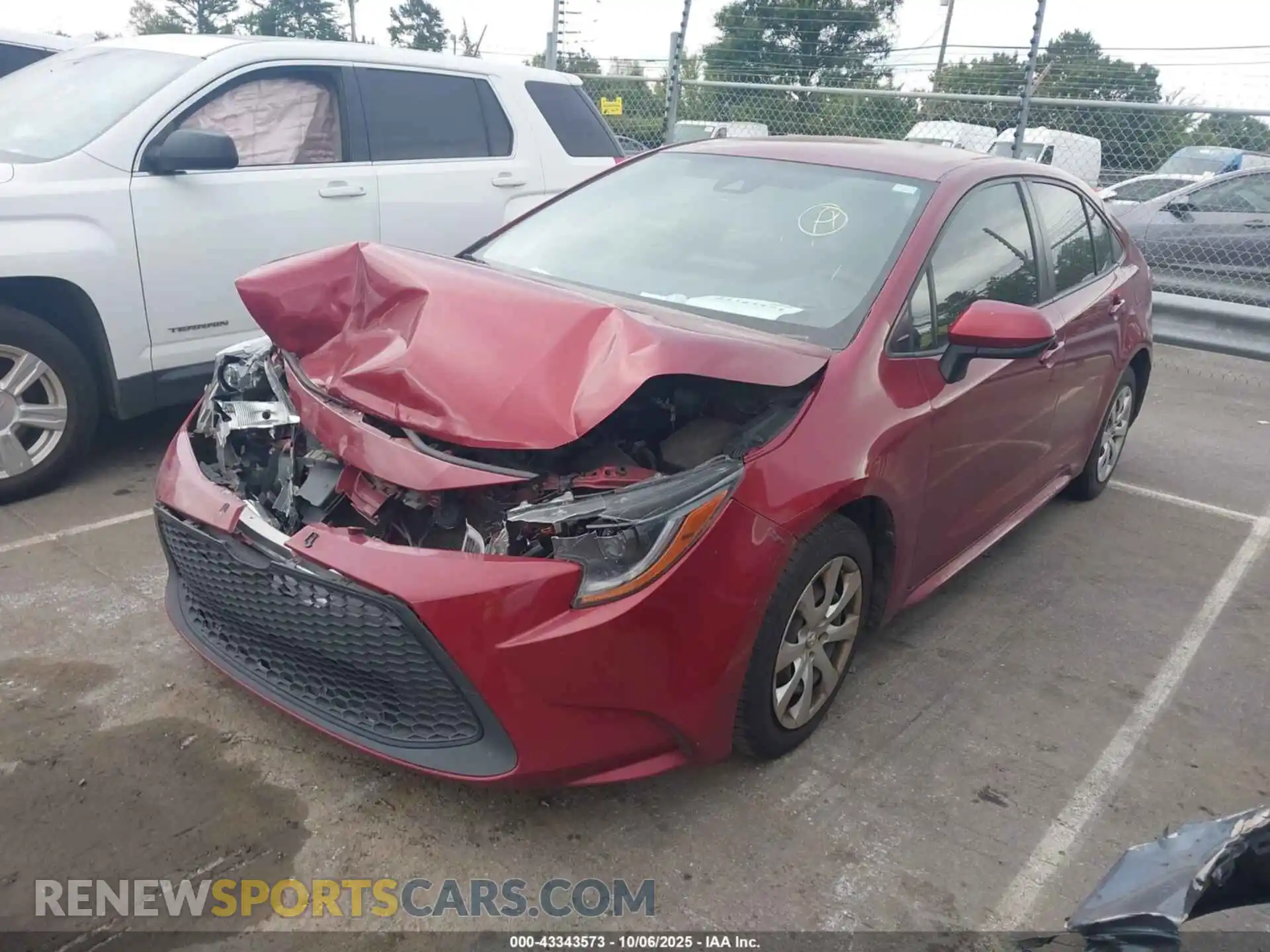 2 Photograph of a damaged car JTDEPMAE5NJ209481 TOYOTA COROLLA 2022