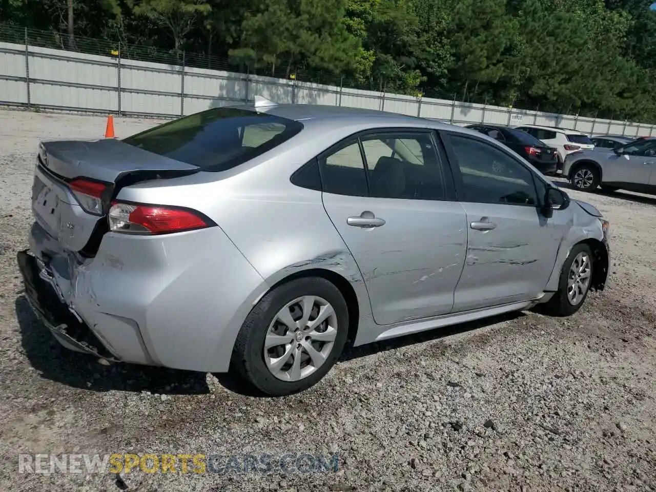 3 Photograph of a damaged car JTDEPMAE5NJ214759 TOYOTA COROLLA 2022
