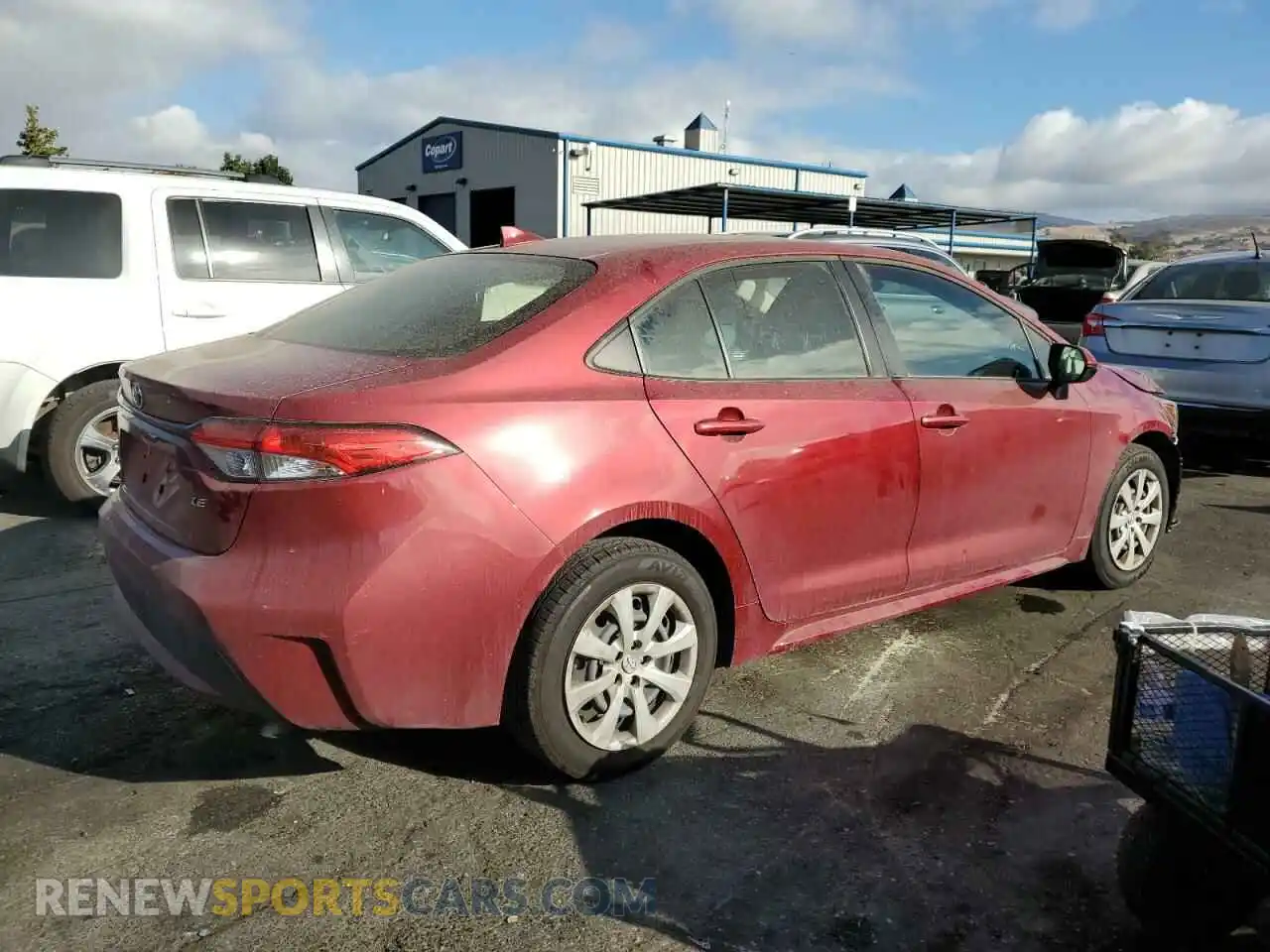 3 Photograph of a damaged car JTDEPMAE5NJ215121 TOYOTA COROLLA 2022