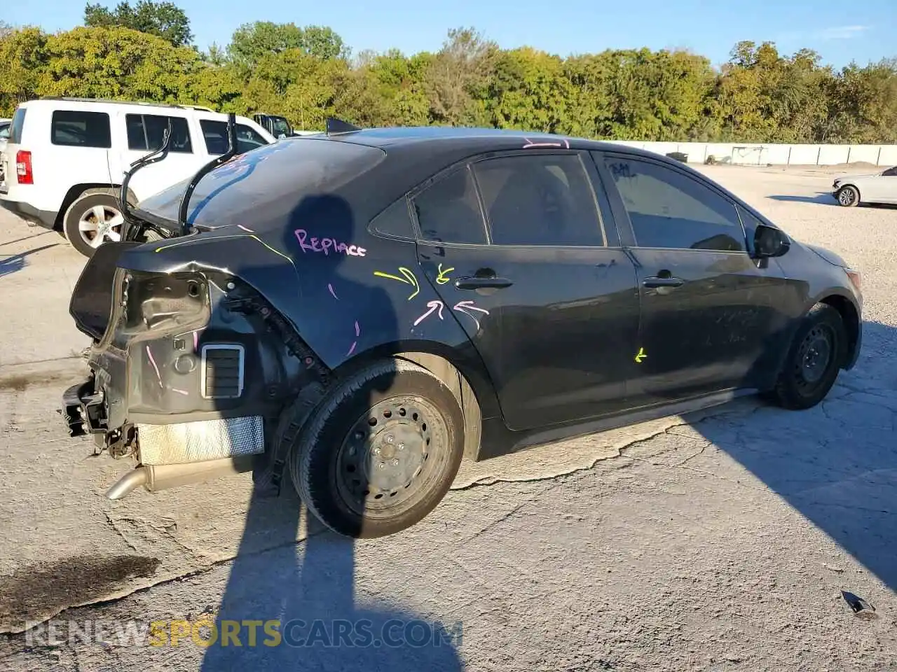 3 Photograph of a damaged car JTDEPMAE5NJ218326 TOYOTA COROLLA 2022