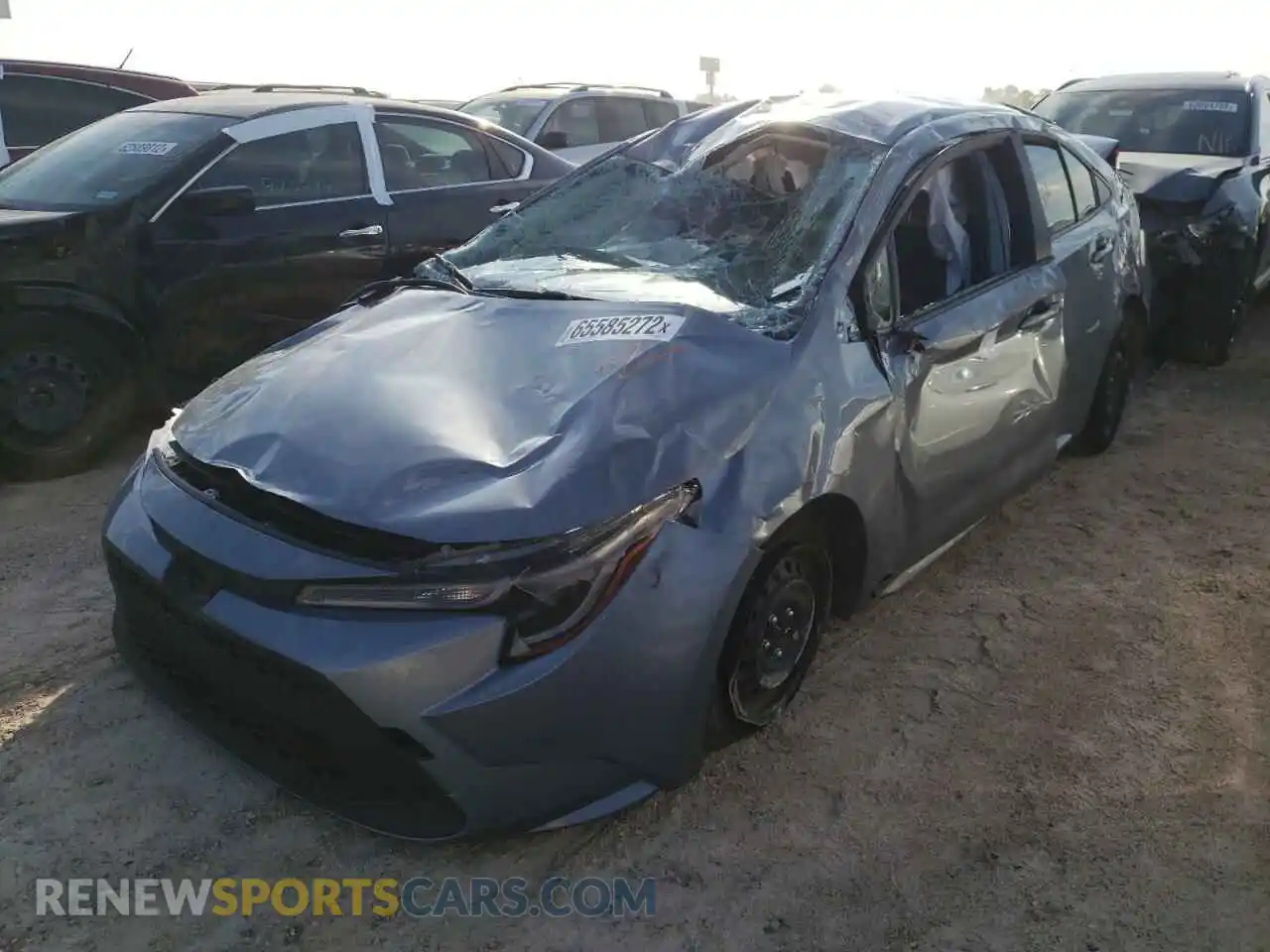 2 Photograph of a damaged car JTDEPMAE5NJ220450 TOYOTA COROLLA 2022