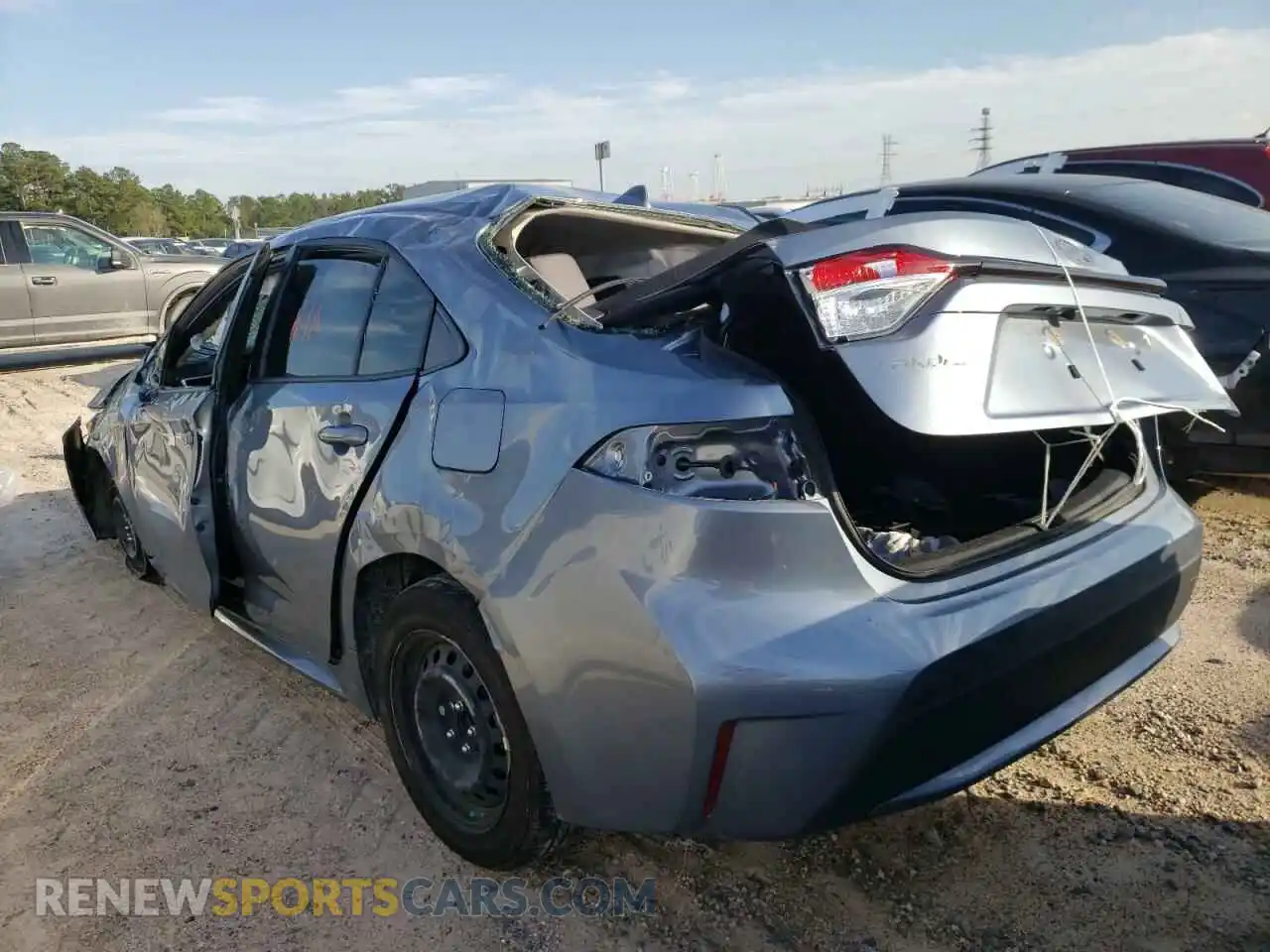 3 Photograph of a damaged car JTDEPMAE5NJ220450 TOYOTA COROLLA 2022