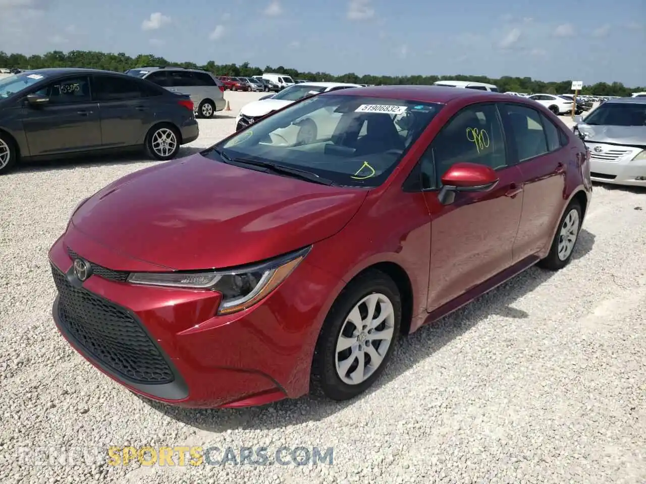 2 fotografías del automóvil dañado JTDEPMAE5NJ223512 TOYOTA COROLLA 2022