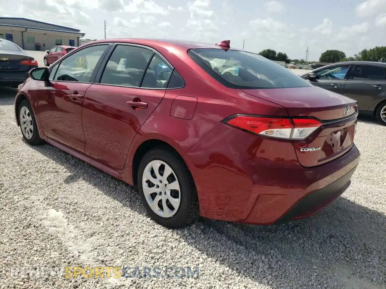 3 fotografías del automóvil dañado JTDEPMAE5NJ223512 TOYOTA COROLLA 2022