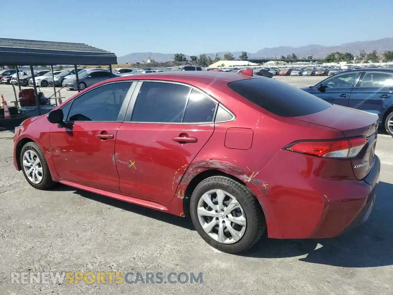2 Photograph of a damaged car JTDEPMAE5NJ232467 TOYOTA COROLLA 2022