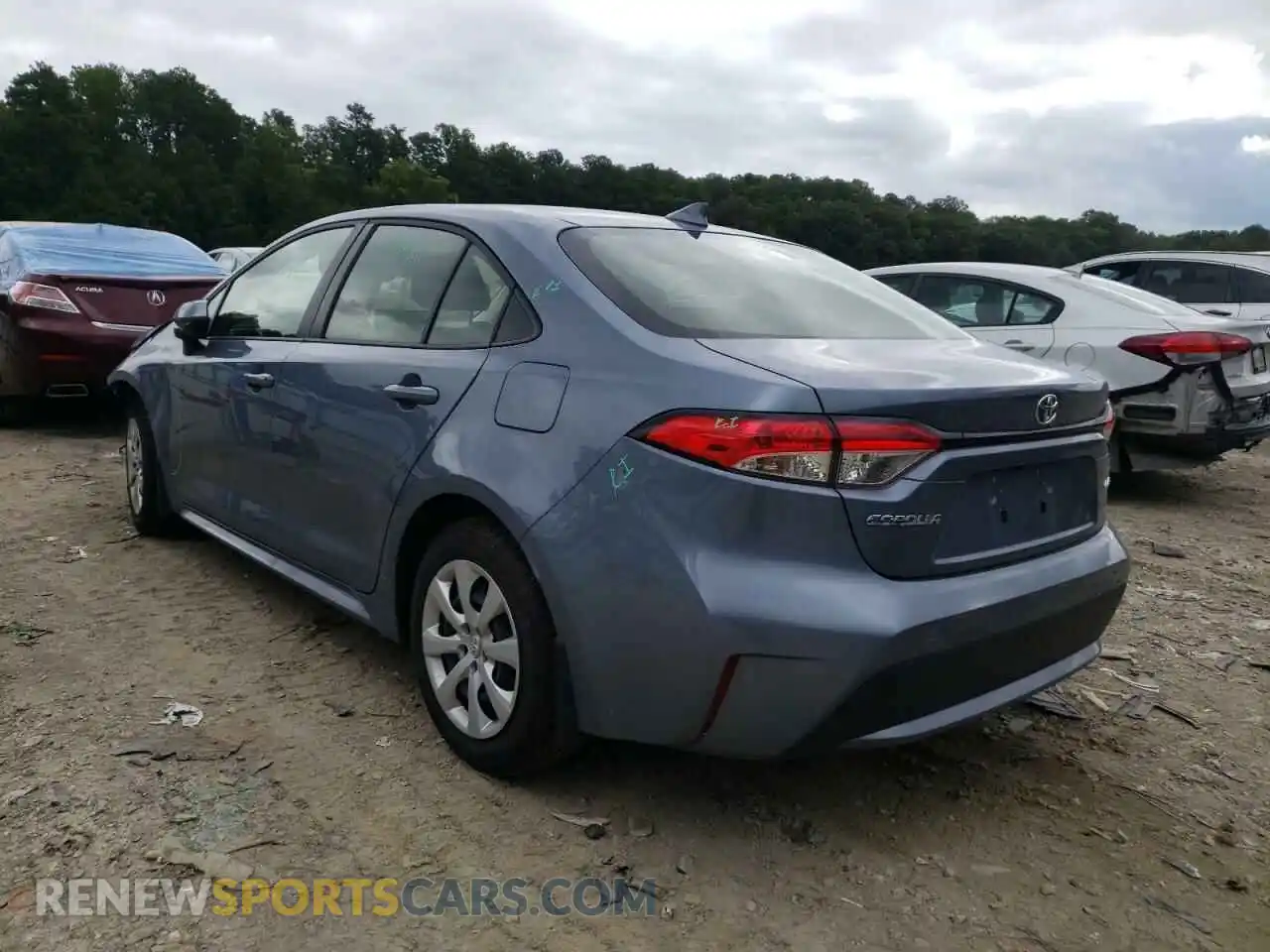 3 Photograph of a damaged car JTDEPMAE6NJ199821 TOYOTA COROLLA 2022
