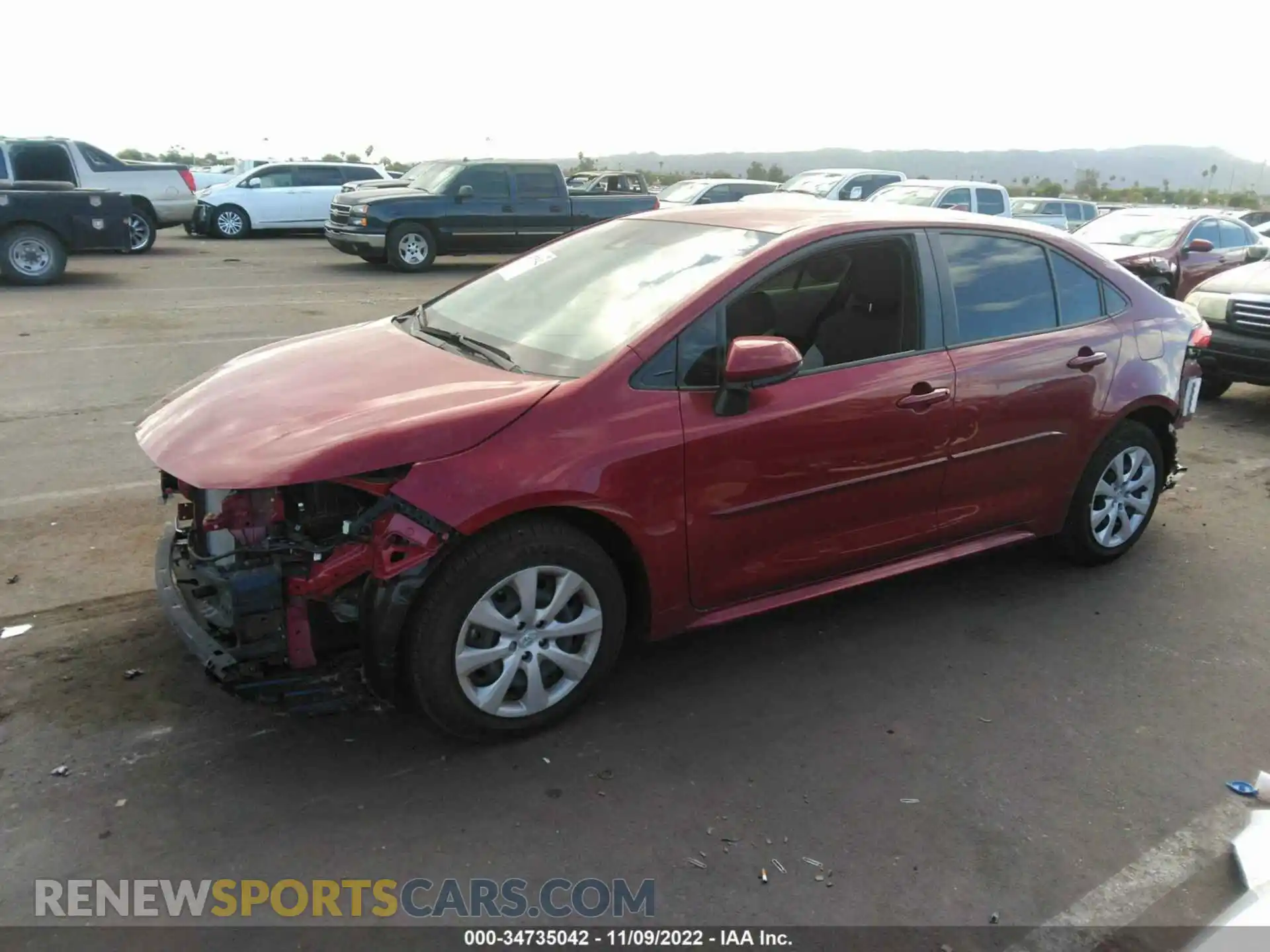 2 Photograph of a damaged car JTDEPMAE6NJ212647 TOYOTA COROLLA 2022