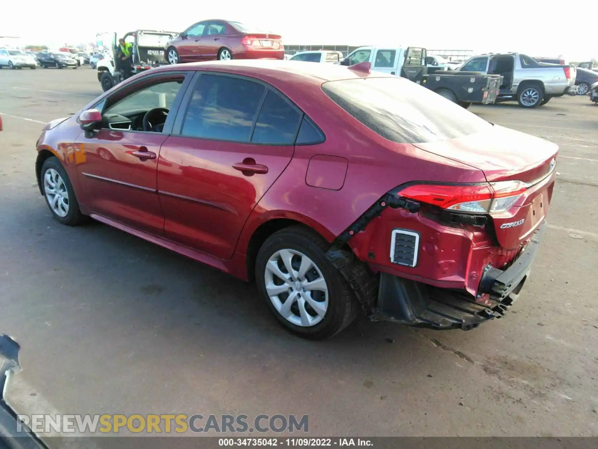 3 Photograph of a damaged car JTDEPMAE6NJ212647 TOYOTA COROLLA 2022