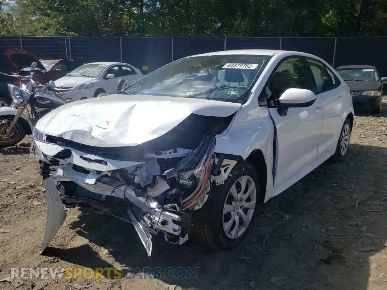 2 Photograph of a damaged car JTDEPMAE7N3029276 TOYOTA COROLLA 2022