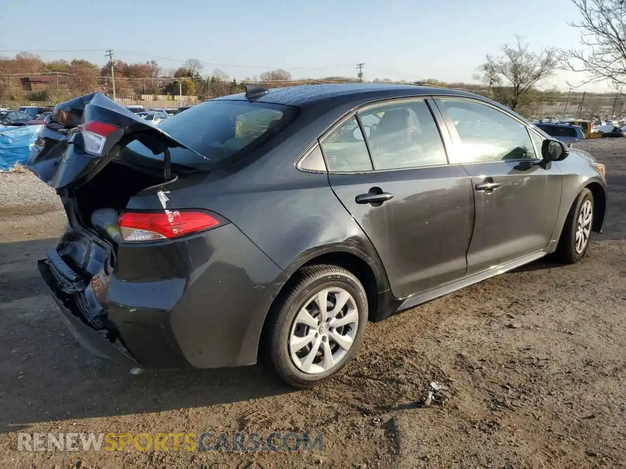 3 fotografías del automóvil dañado JTDEPMAE7NJ199844 TOYOTA COROLLA 2022