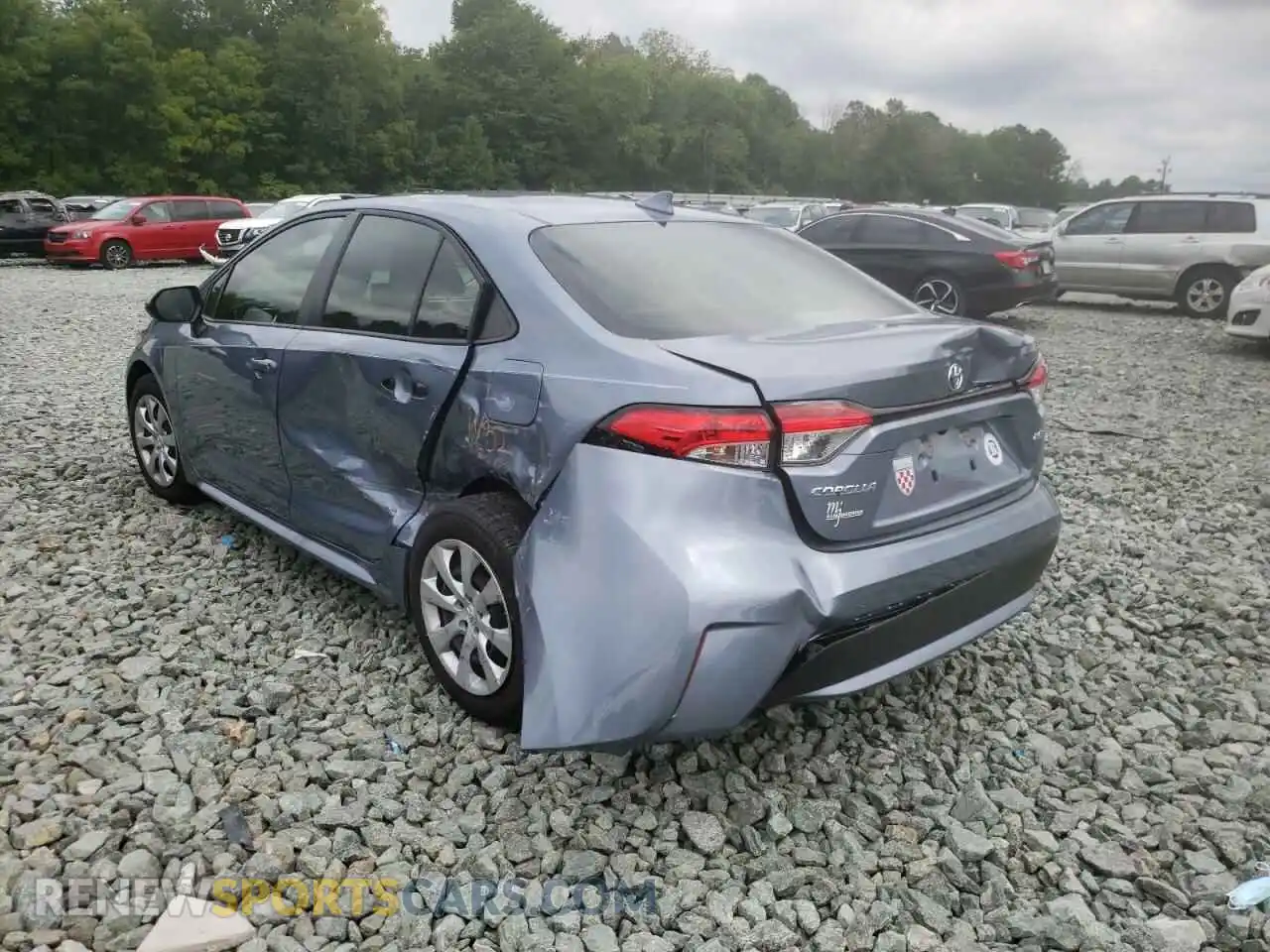 3 Photograph of a damaged car JTDEPMAE7NJ199925 TOYOTA COROLLA 2022