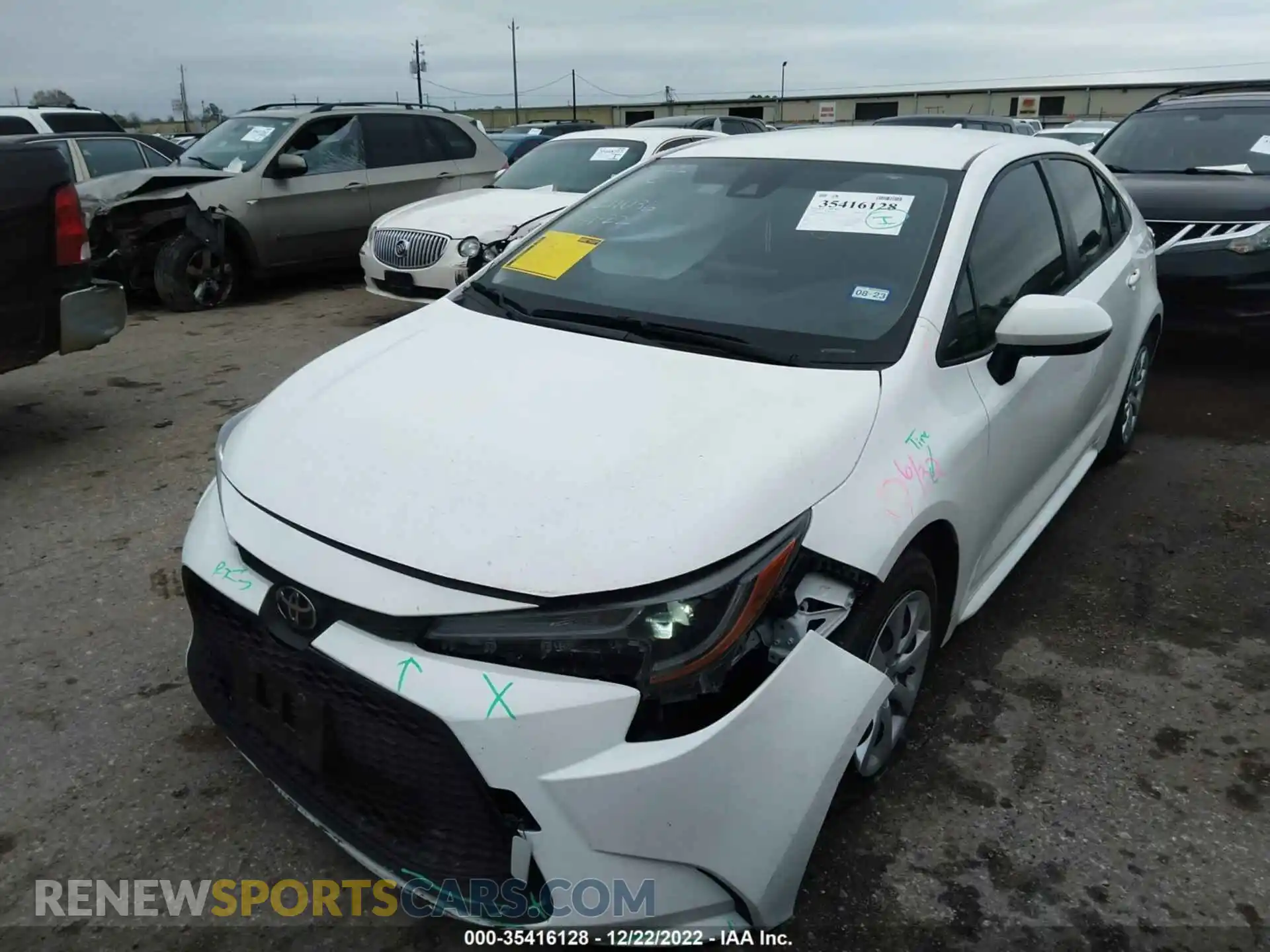 2 Photograph of a damaged car JTDEPMAE7NJ200216 TOYOTA COROLLA 2022