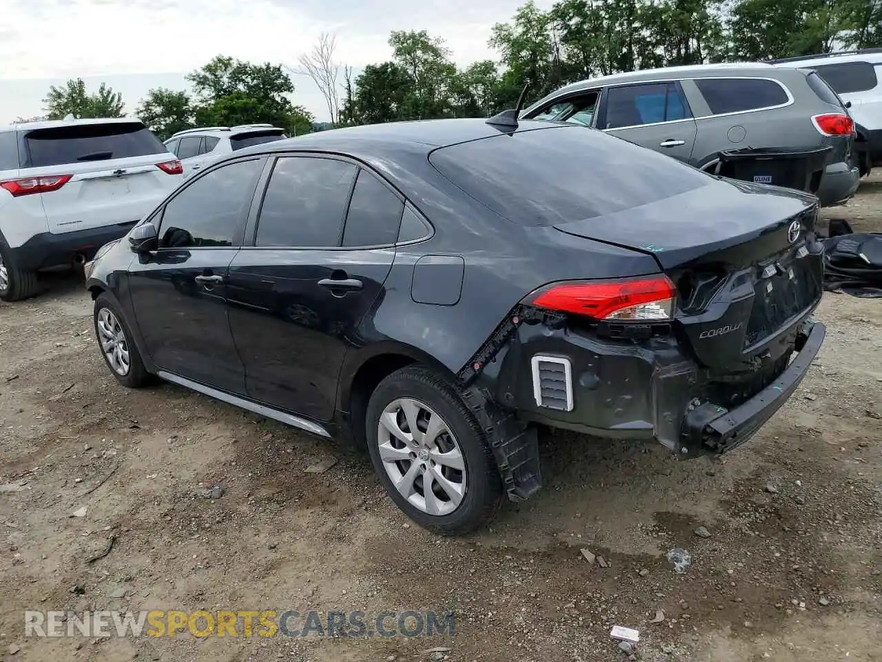 2 fotografías del automóvil dañado JTDEPMAE8NJ200287 TOYOTA COROLLA 2022