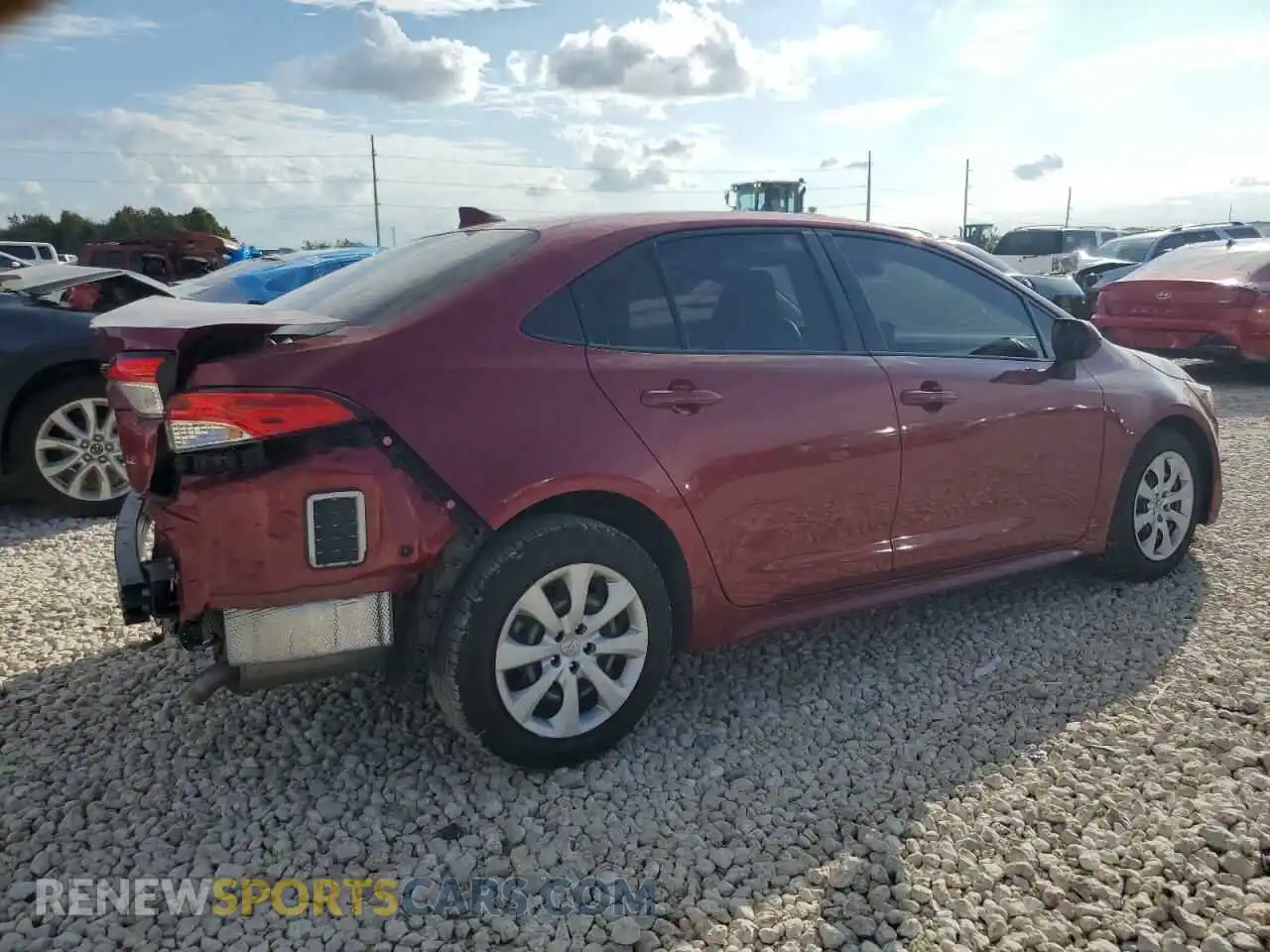 3 Photograph of a damaged car JTDEPMAE8NJ207630 TOYOTA COROLLA 2022