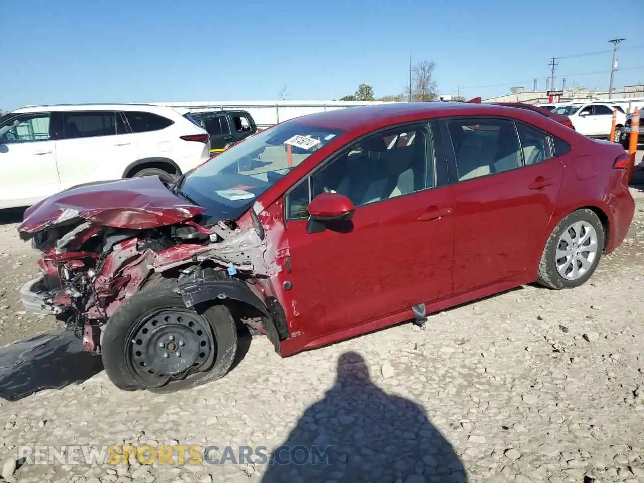 1 Photograph of a damaged car JTDEPMAE9NJ198808 TOYOTA COROLLA 2022