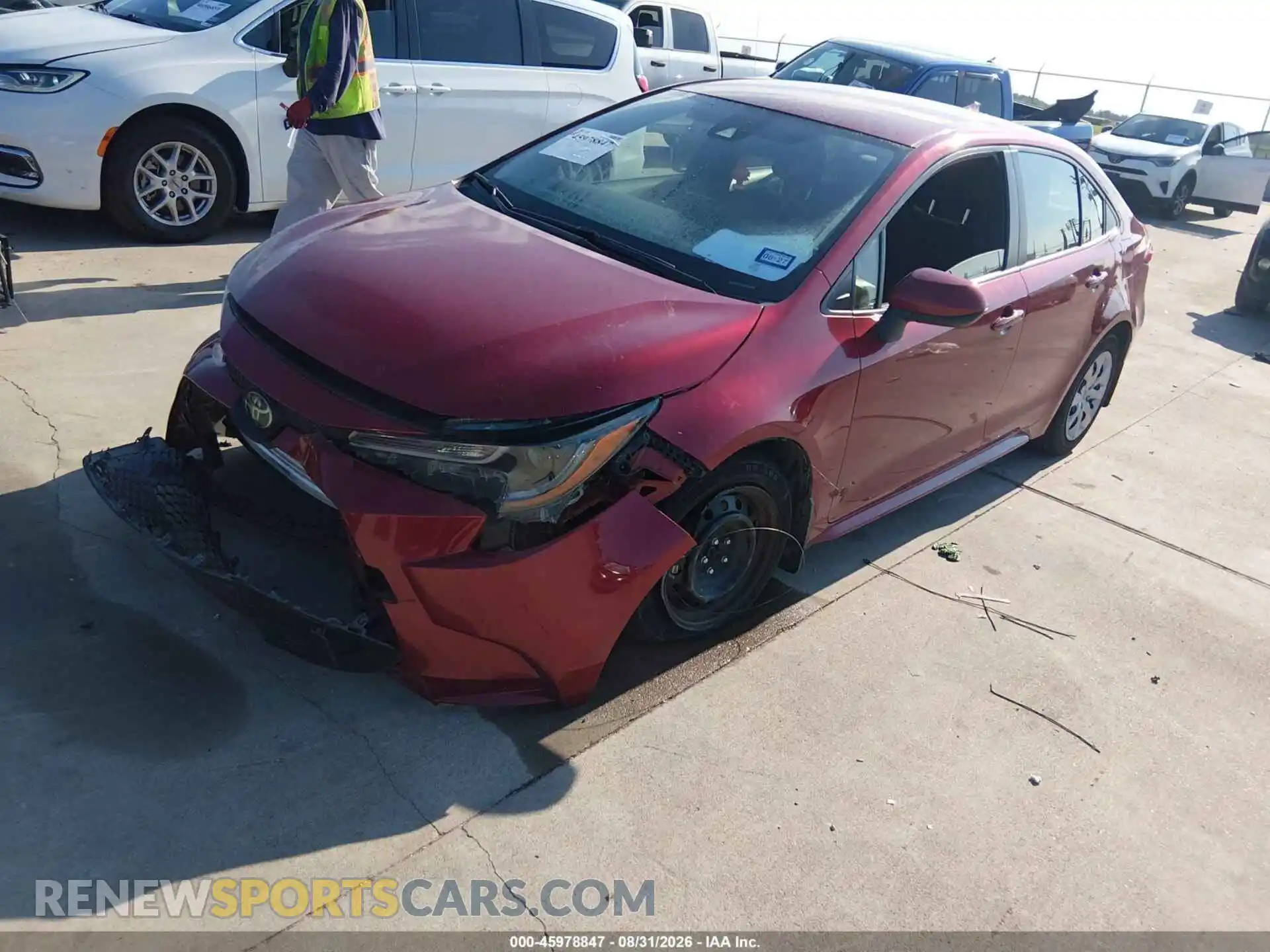 2 Photograph of a damaged car JTDEPMAE9NJ203392 TOYOTA COROLLA 2022